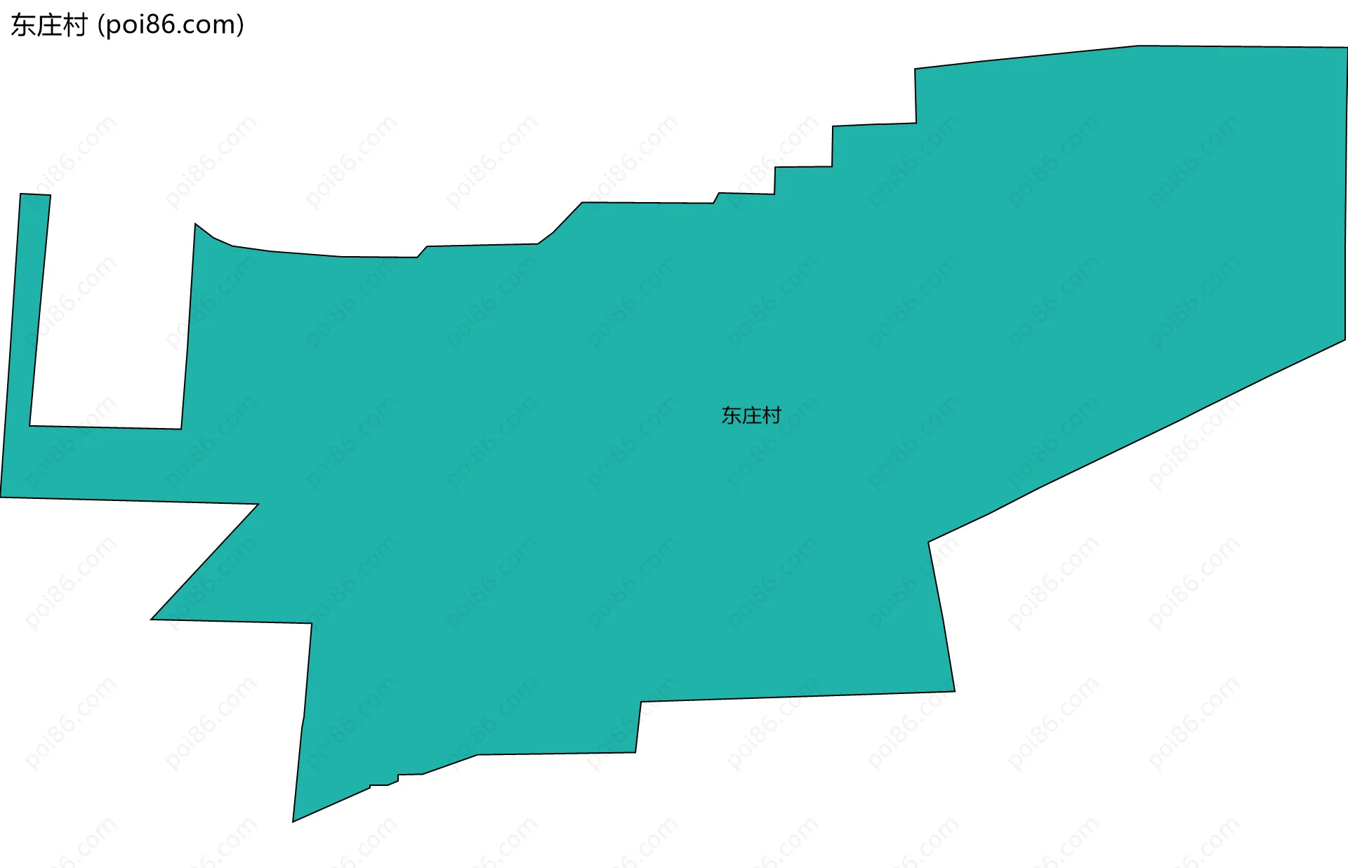 东庄村边界地图