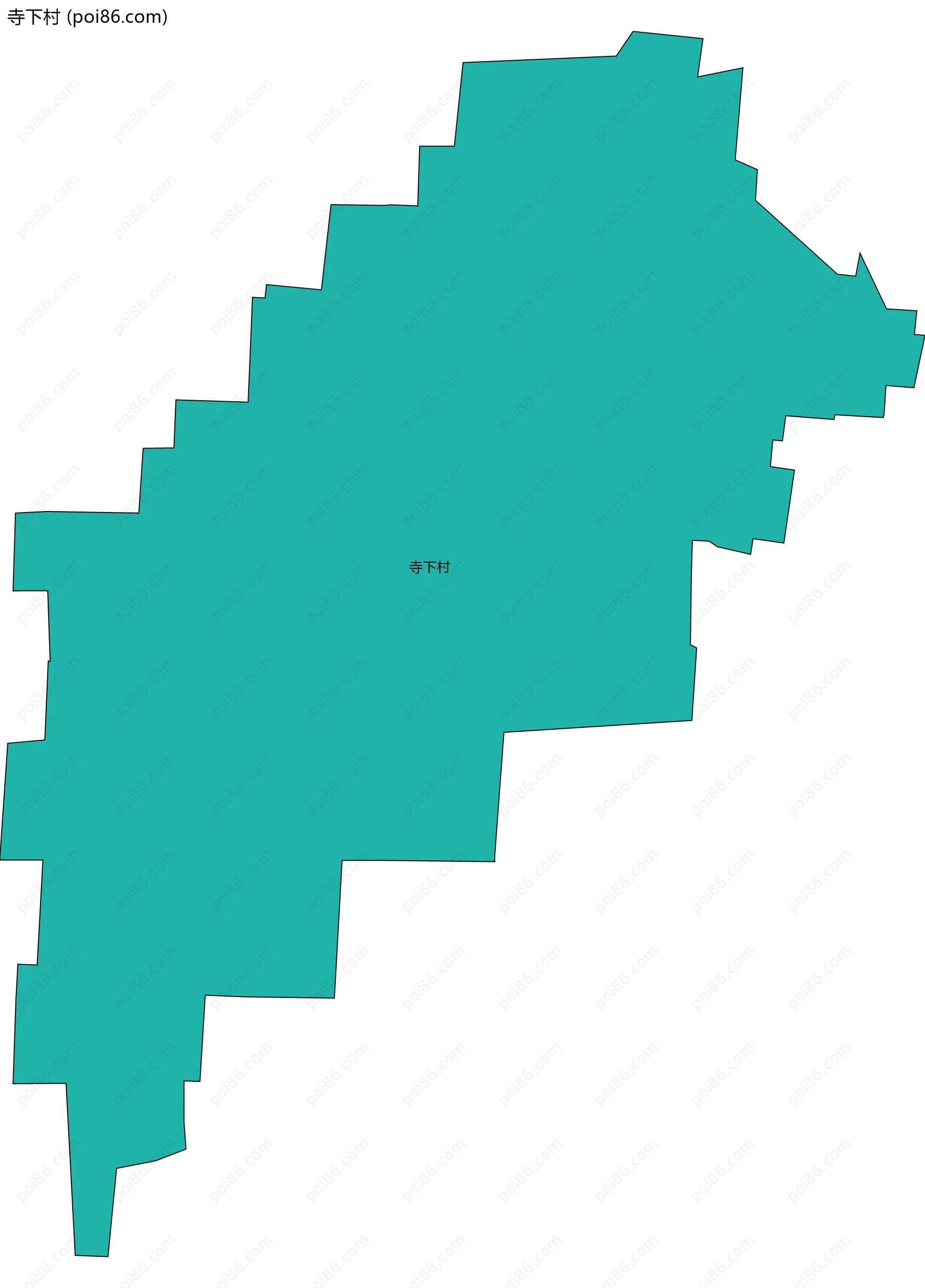 寺下村边界地图