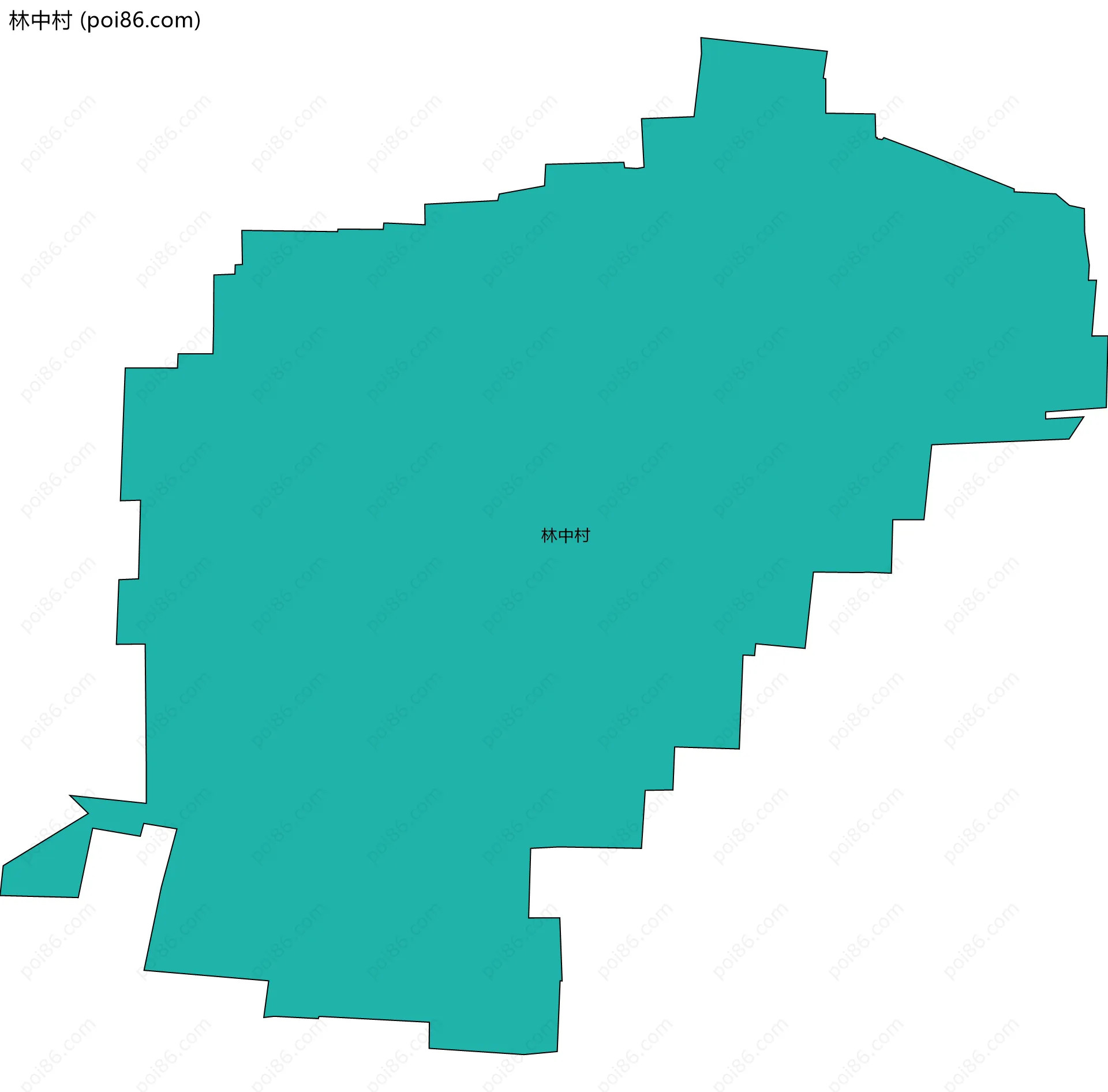 林中村边界地图