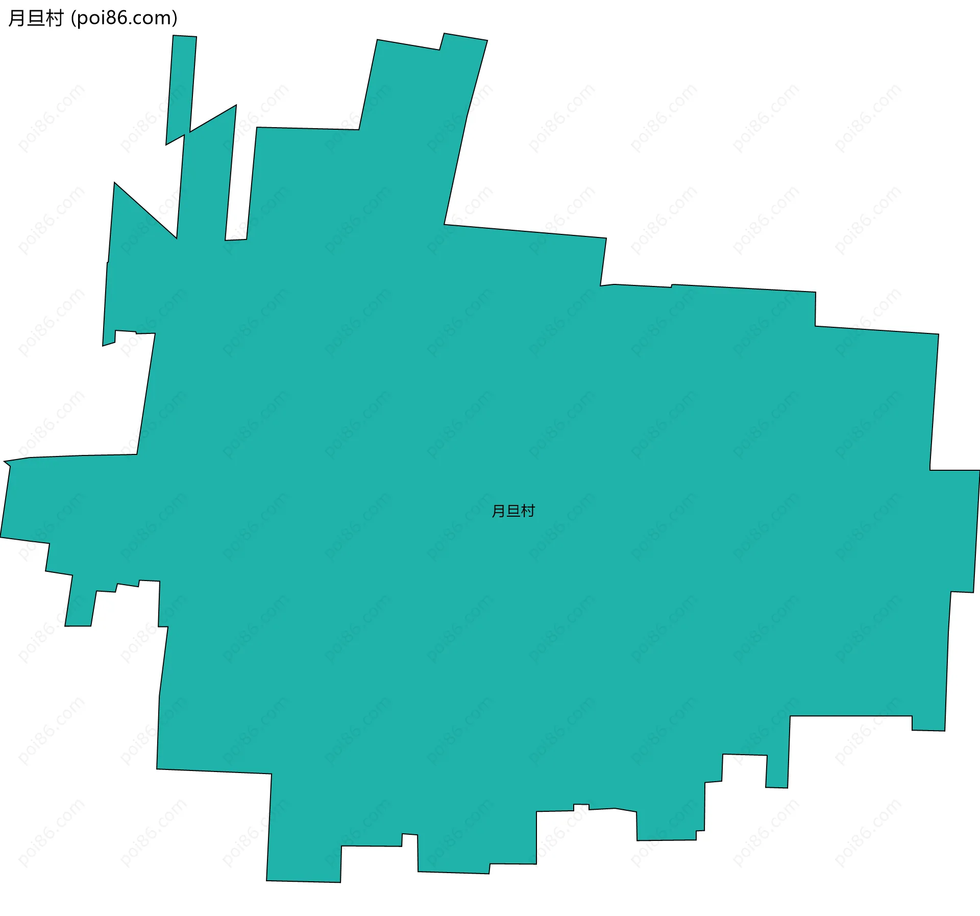 月旦村边界地图