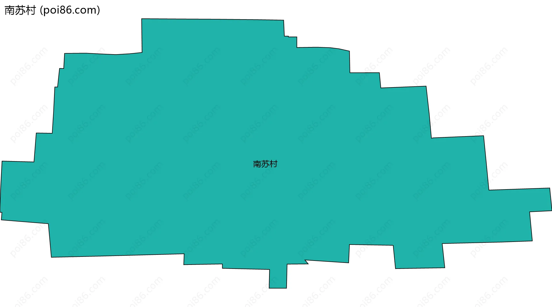 南苏村边界地图