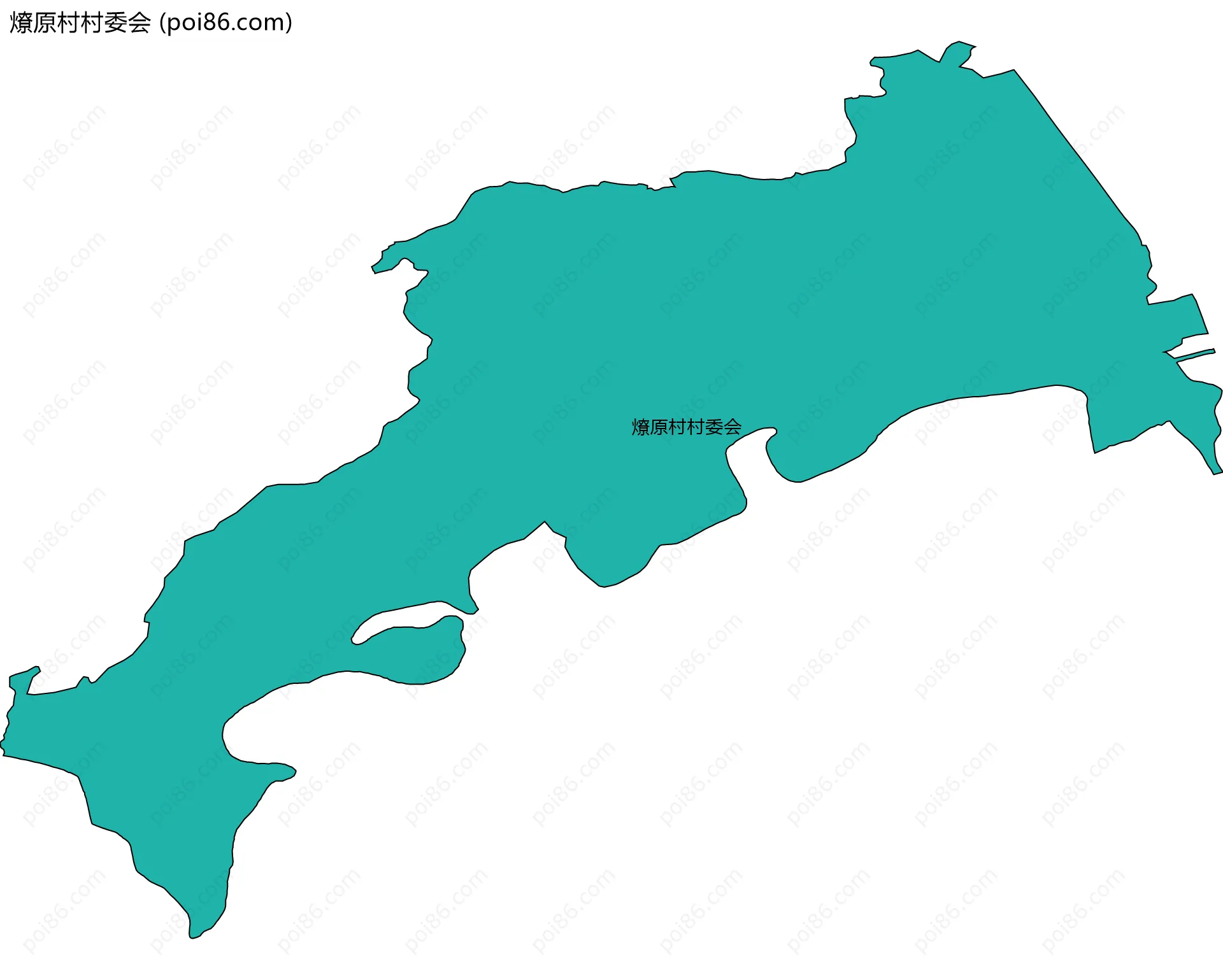 燎原村村委会边界地图