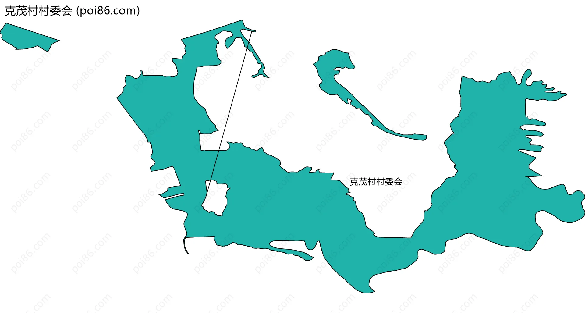 克茂村村委会边界地图