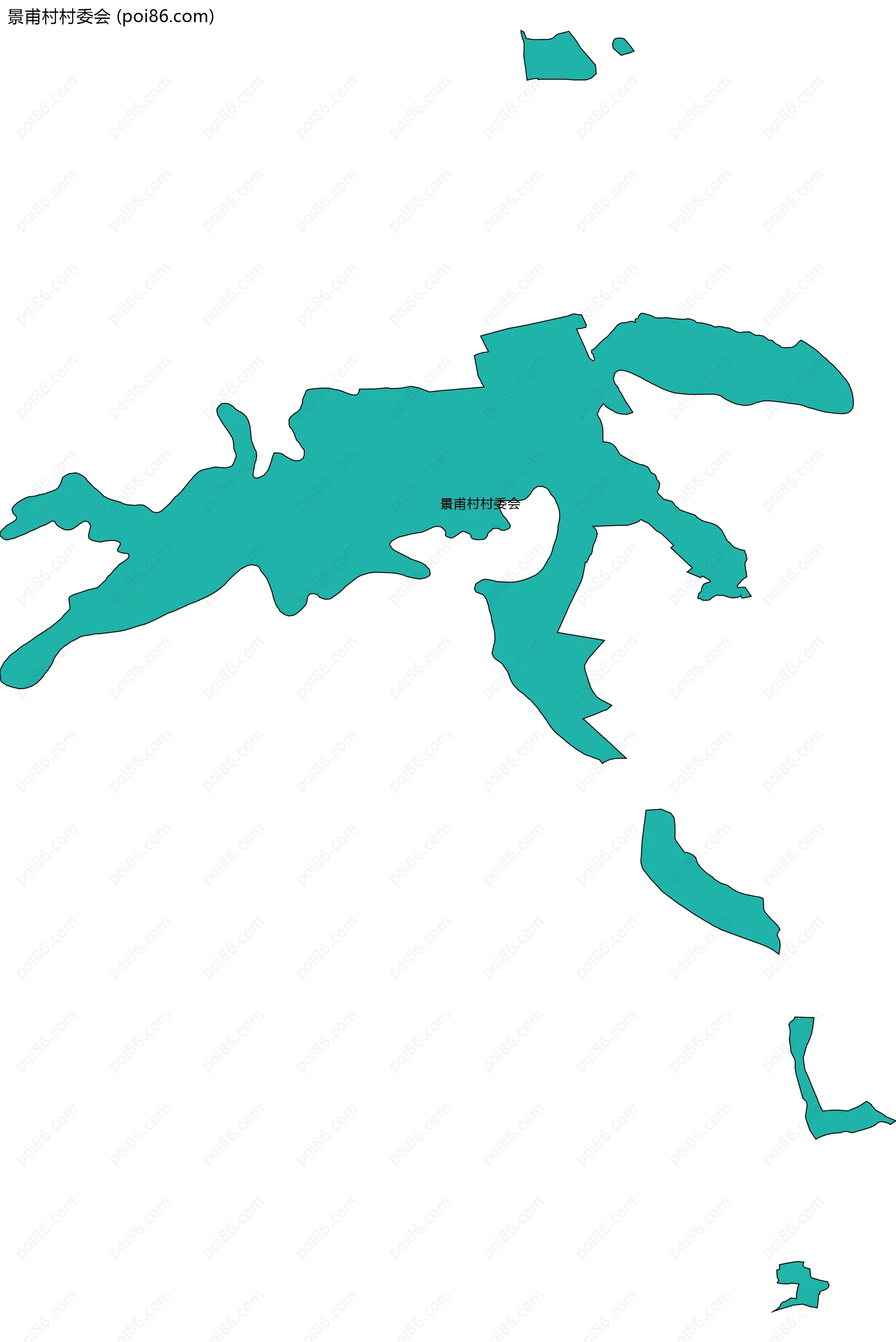 景甫村村委会边界地图