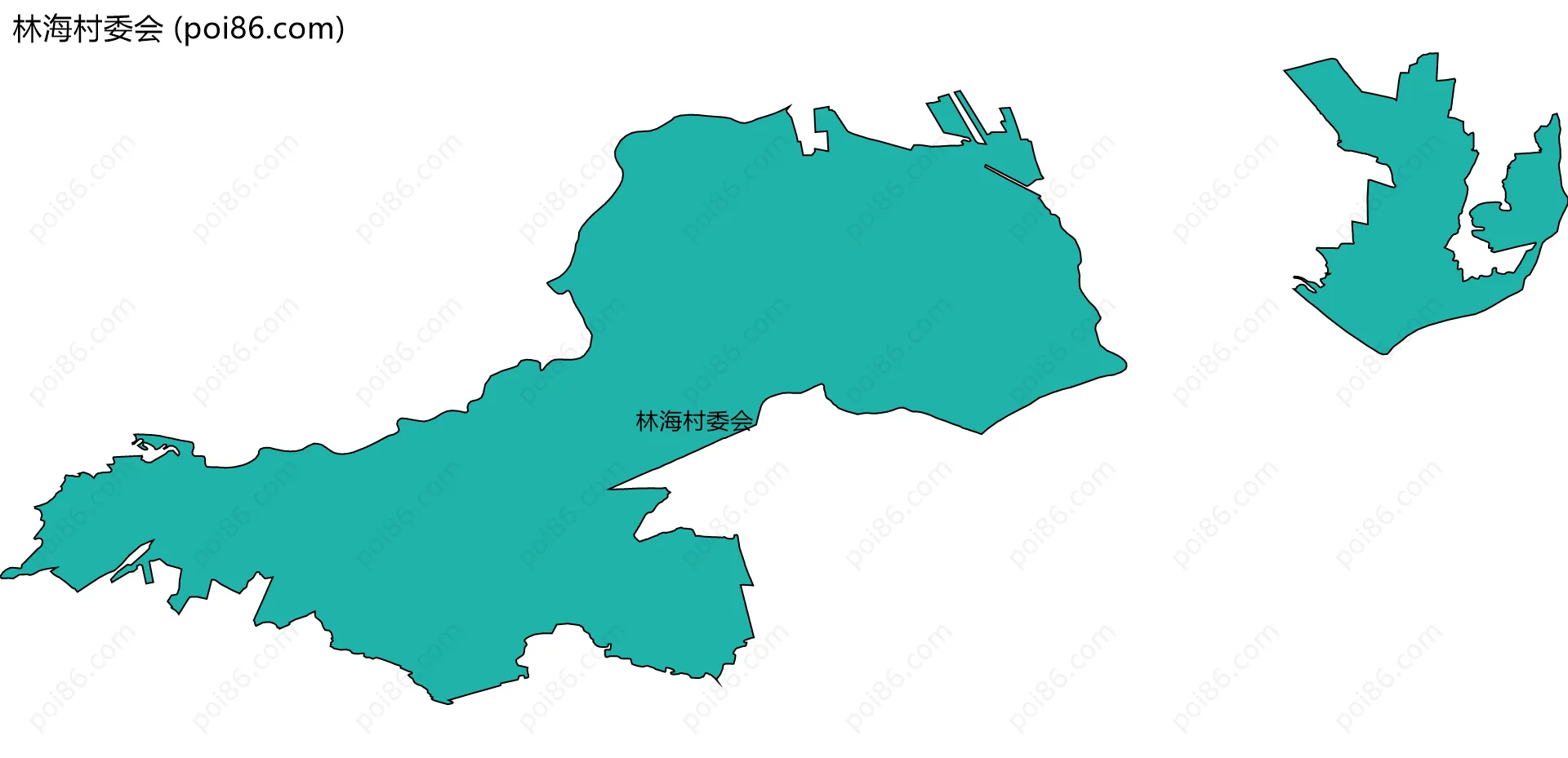 林海村委会边界地图