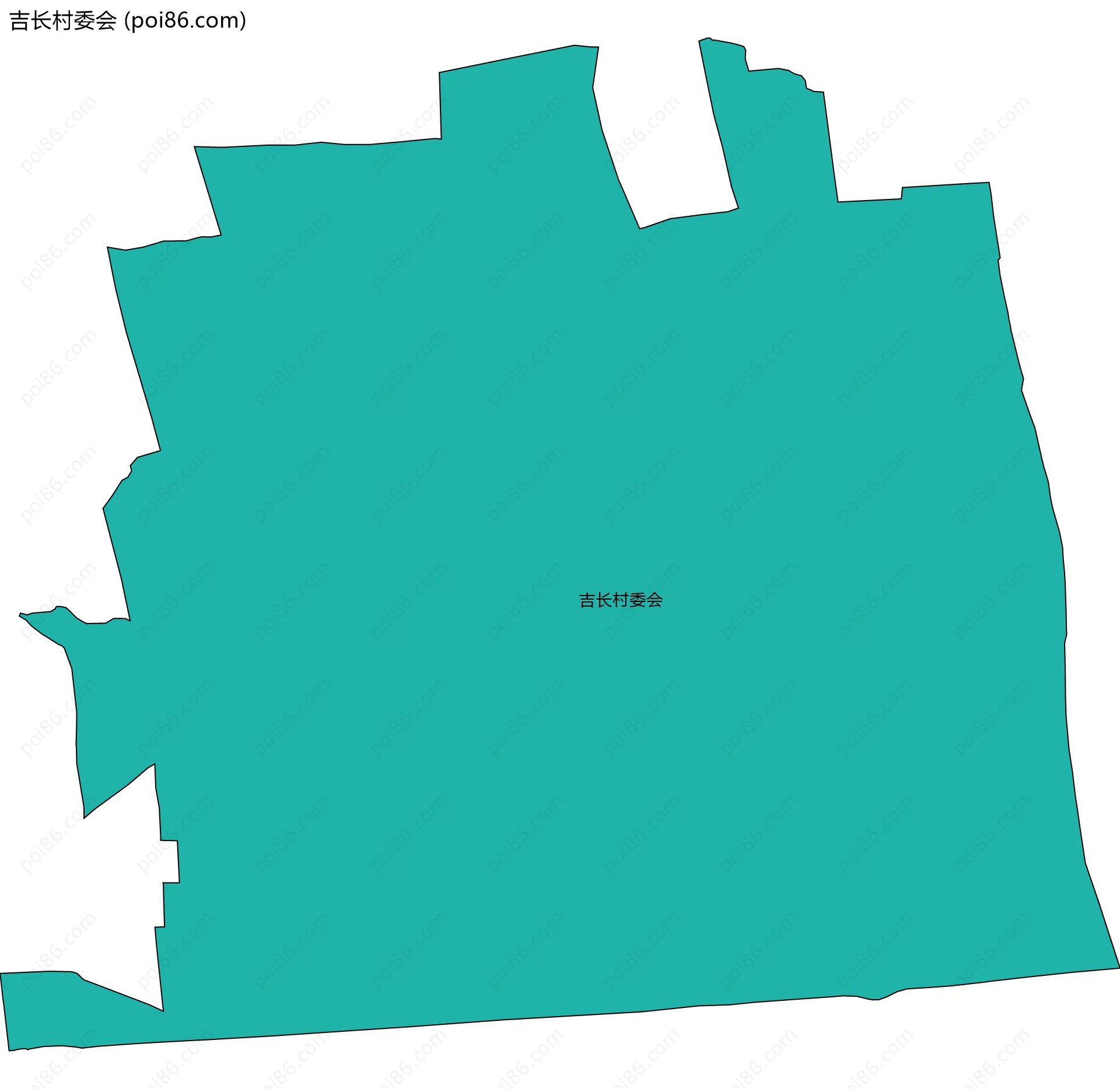 吉长村委会边界地图