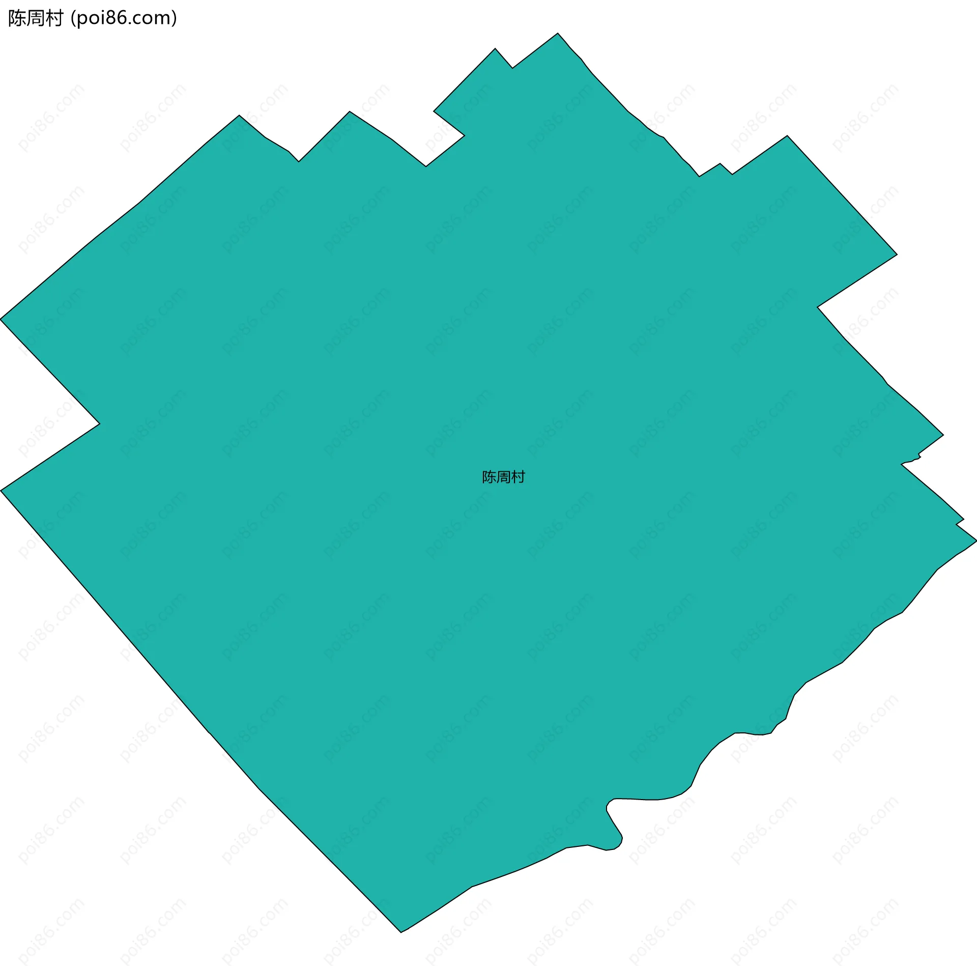 陈周村边界地图