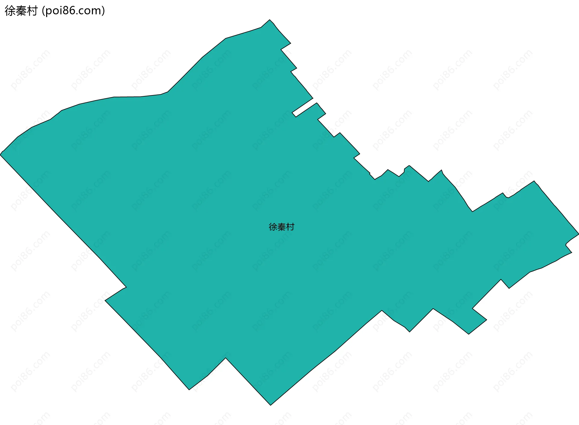 徐秦村边界地图