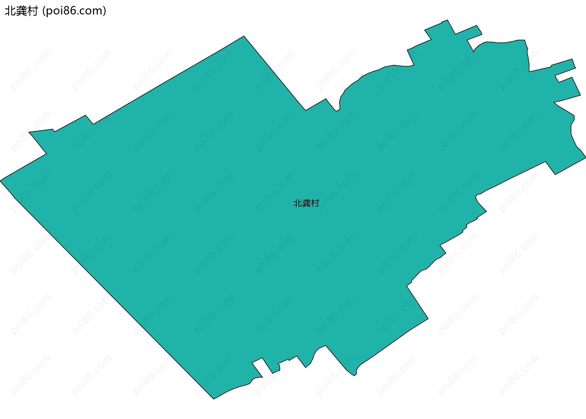 北龚村边界地图