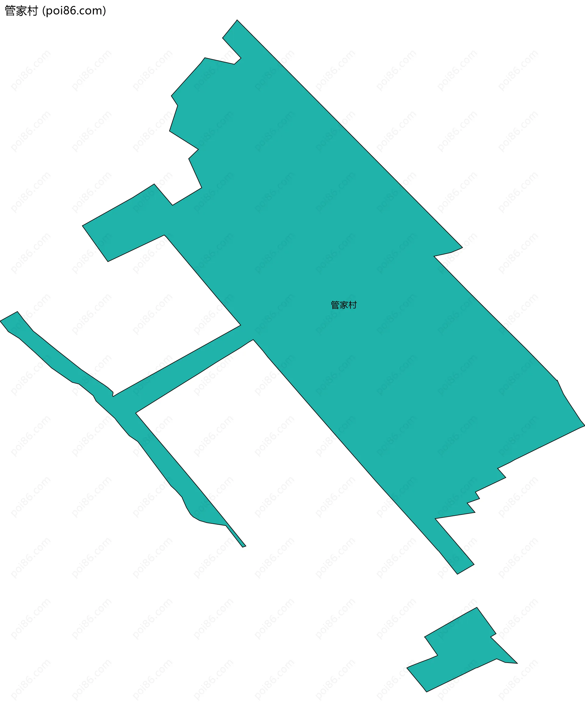 管家村边界地图