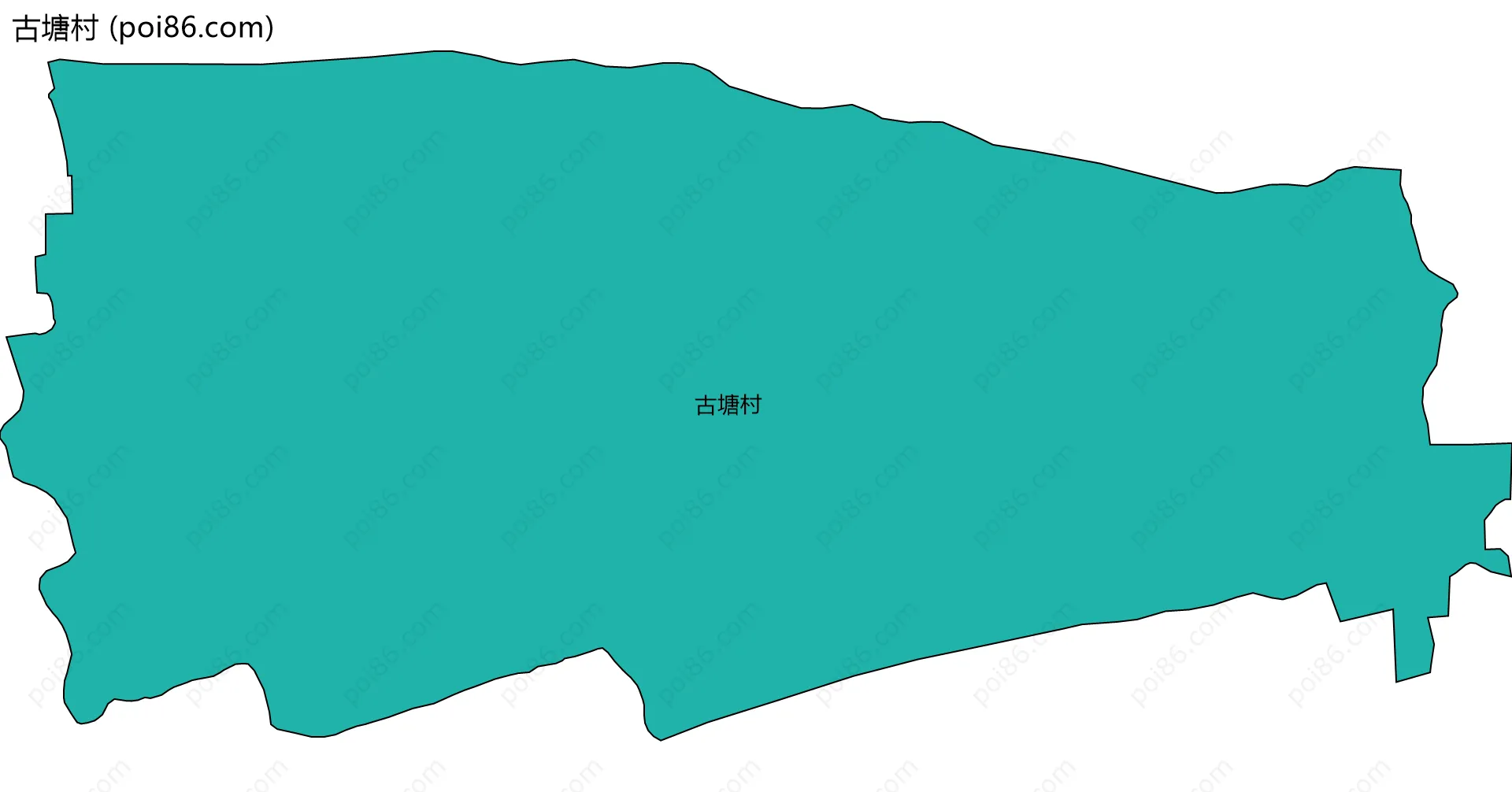 古塘村边界地图