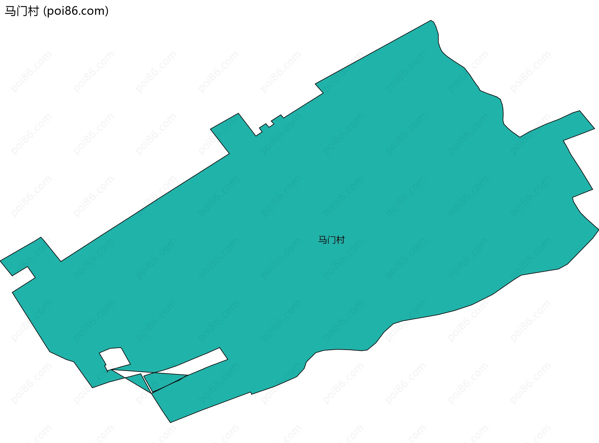 马门村边界地图