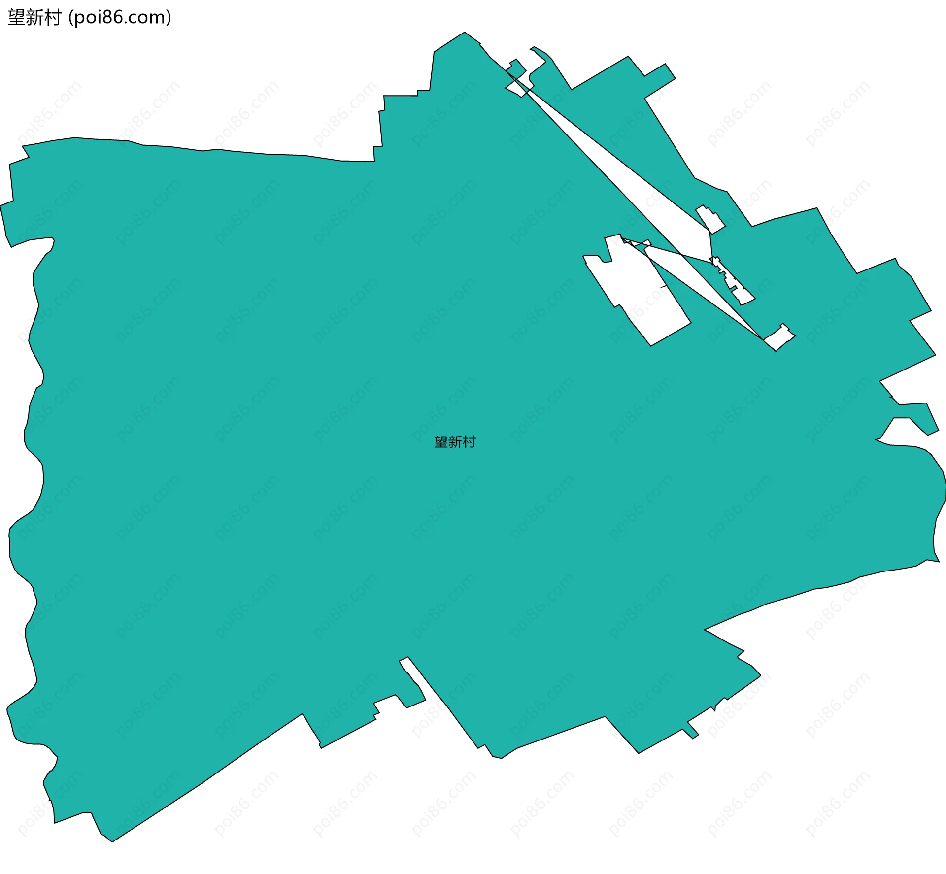 望新村边界地图