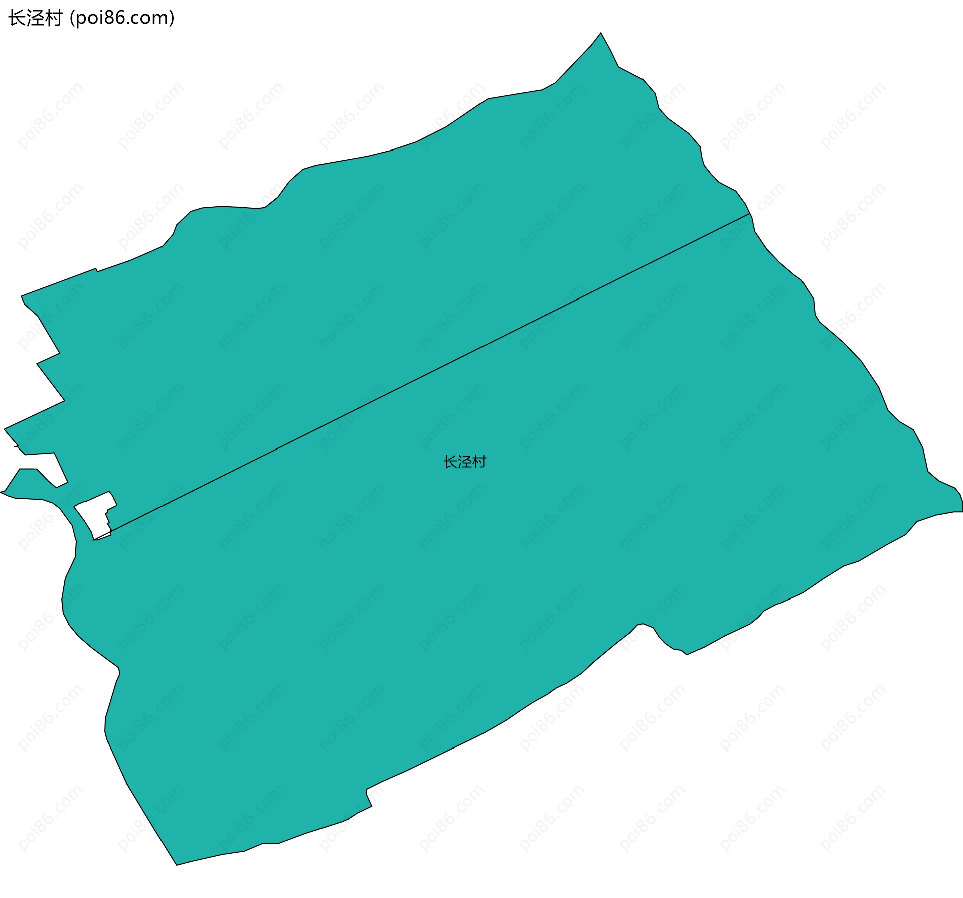 长泾村边界地图