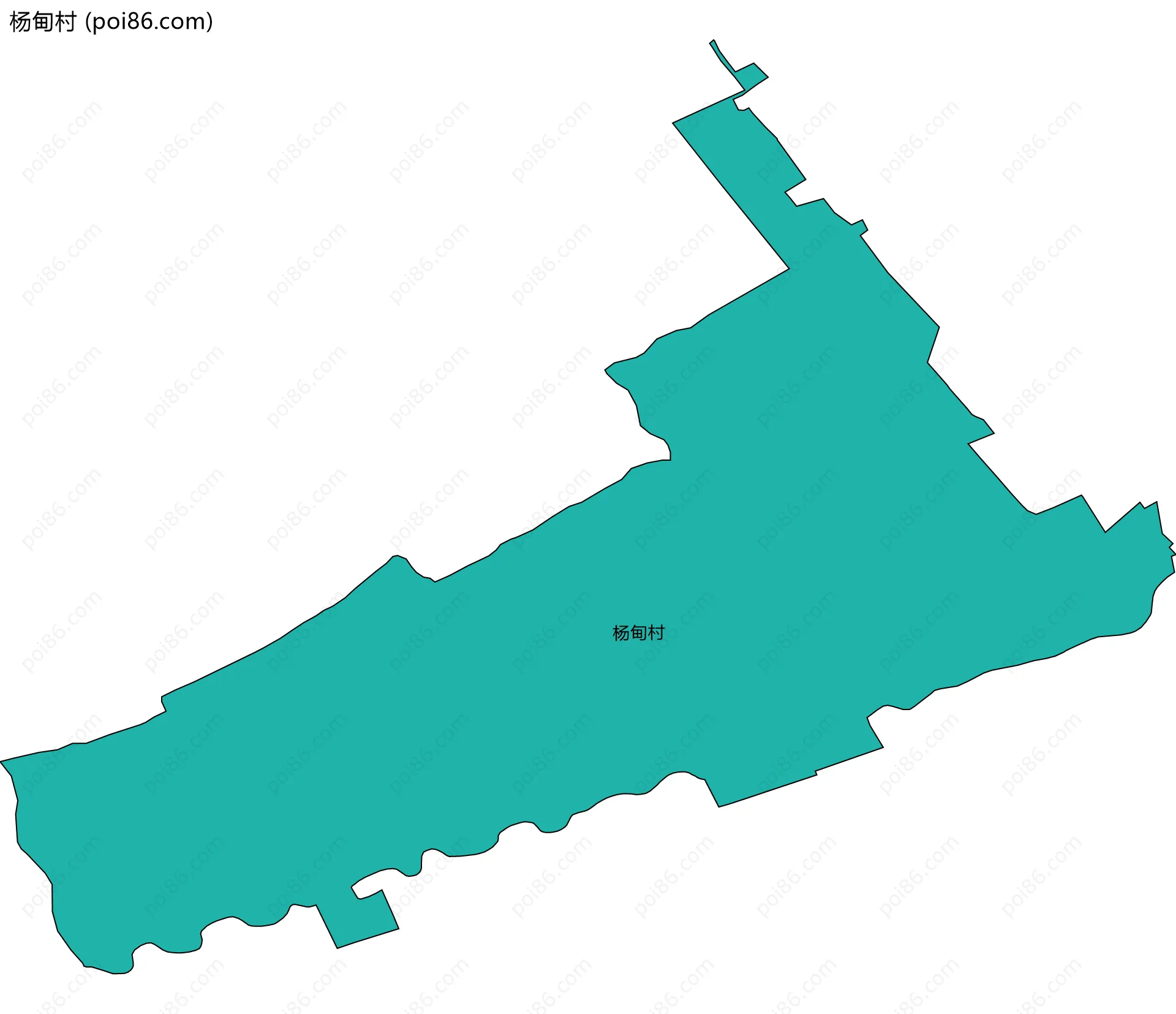 杨甸村边界地图