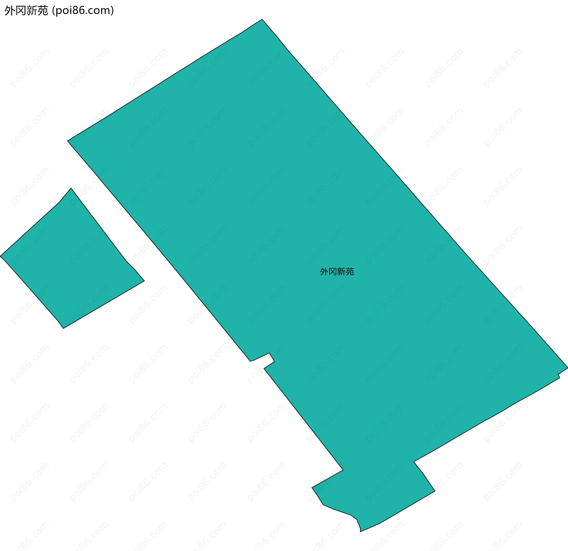 外冈新苑边界地图