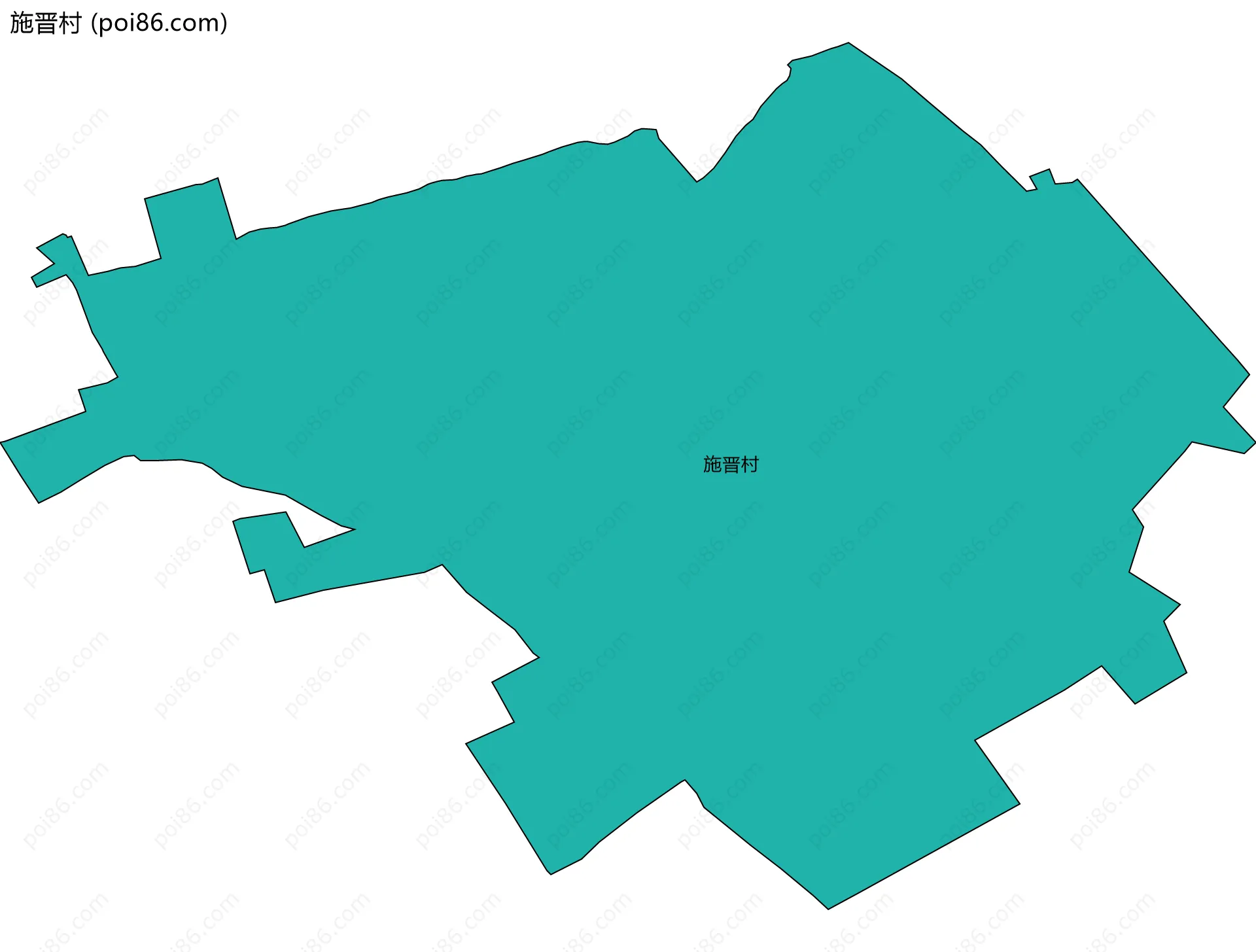 施晋村边界地图