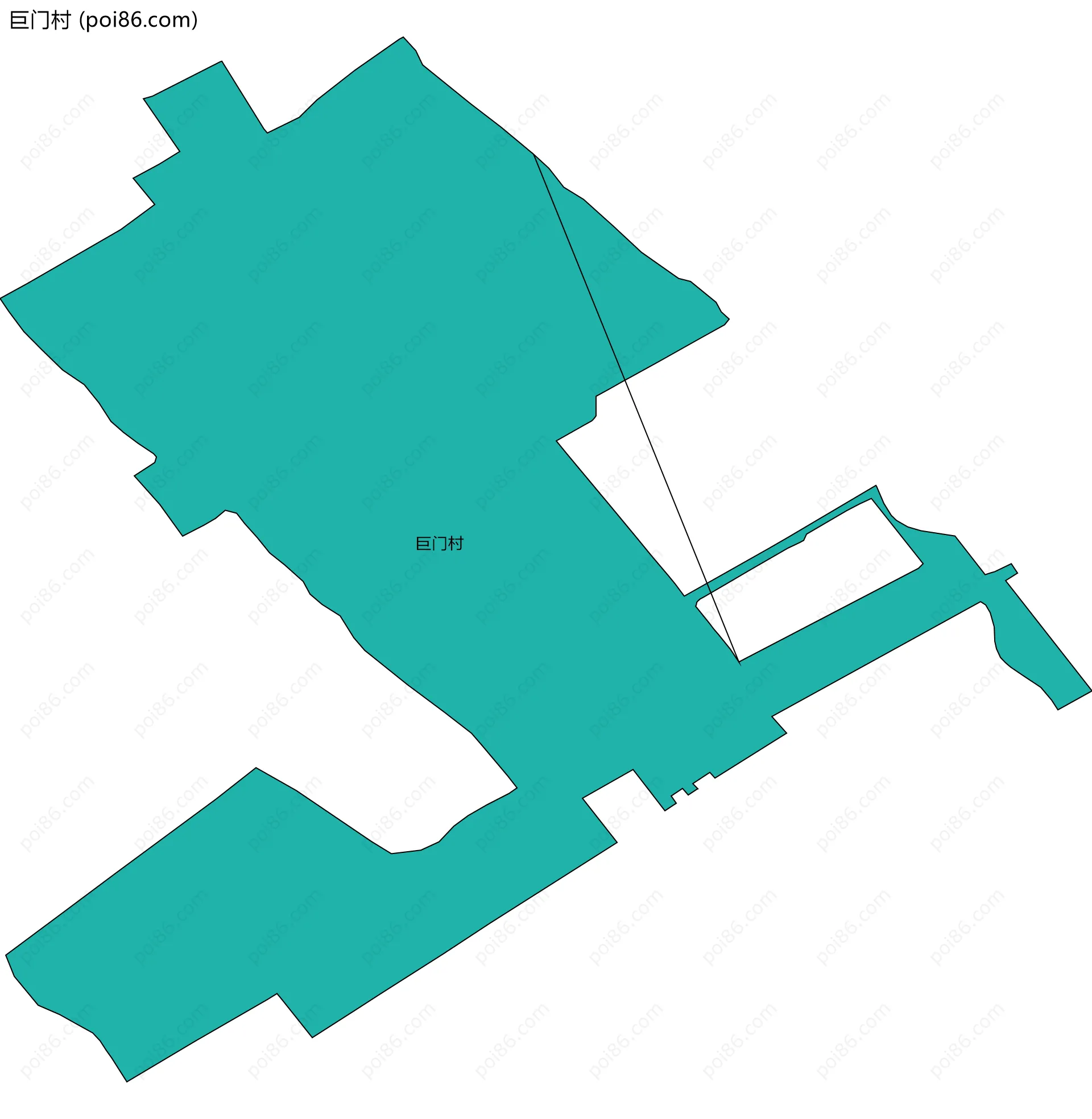 巨门村边界地图