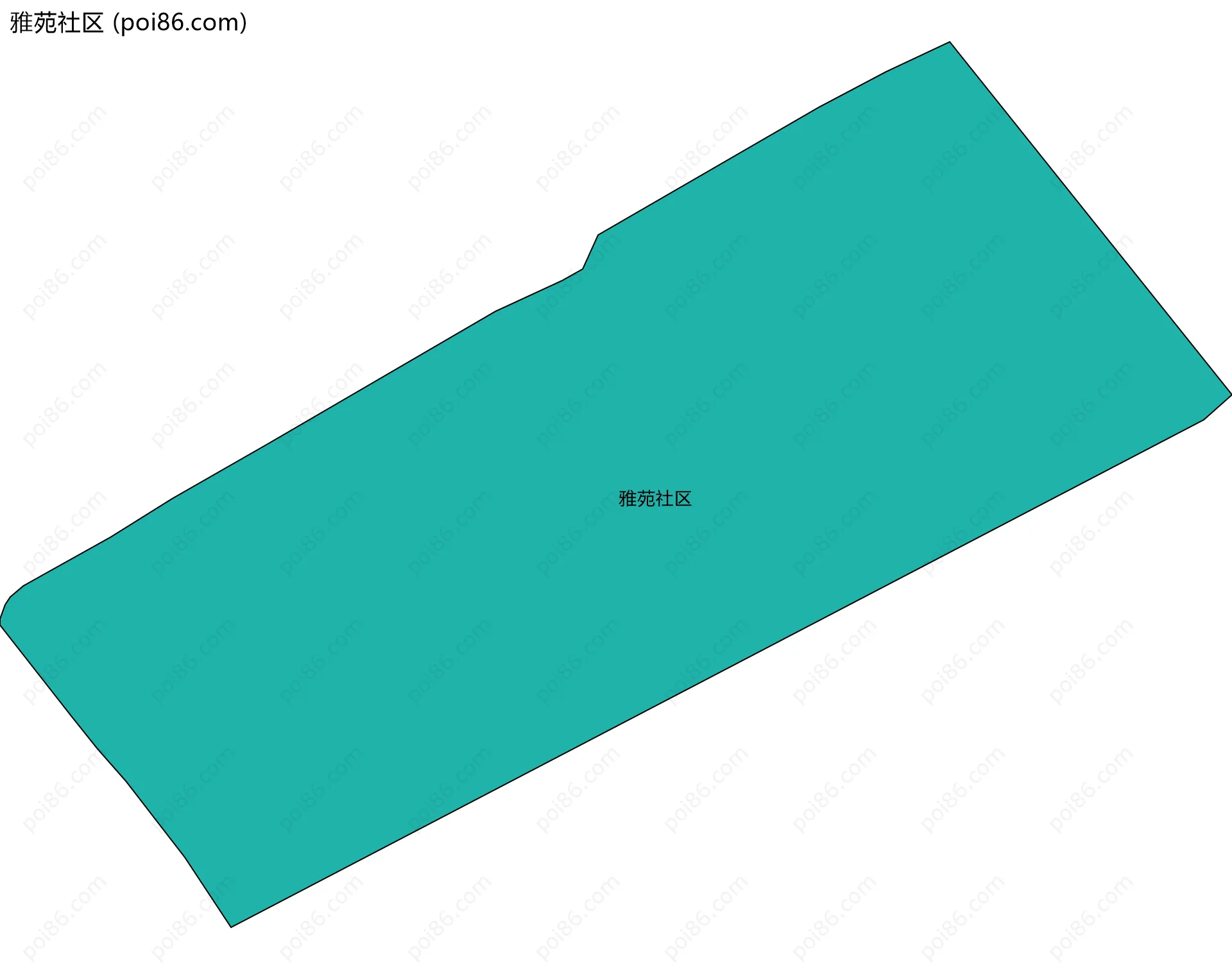 雅苑社区边界地图
