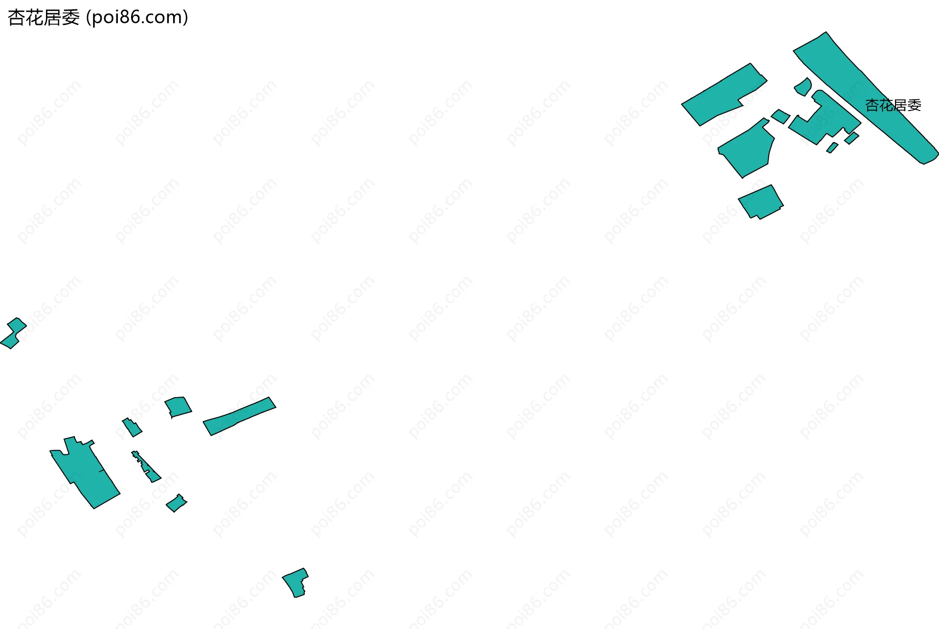 杏花居委边界地图