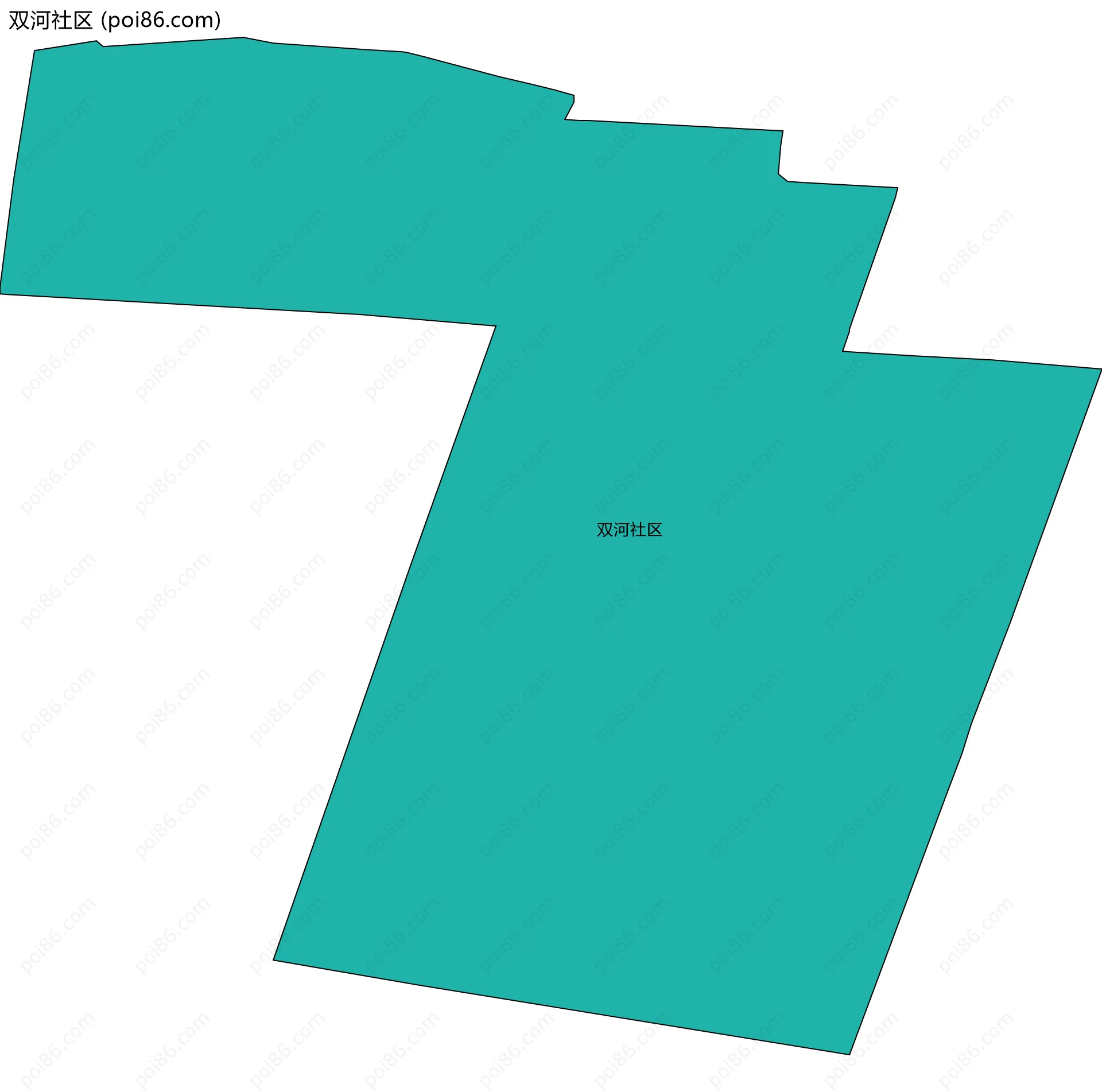 双河社区边界地图