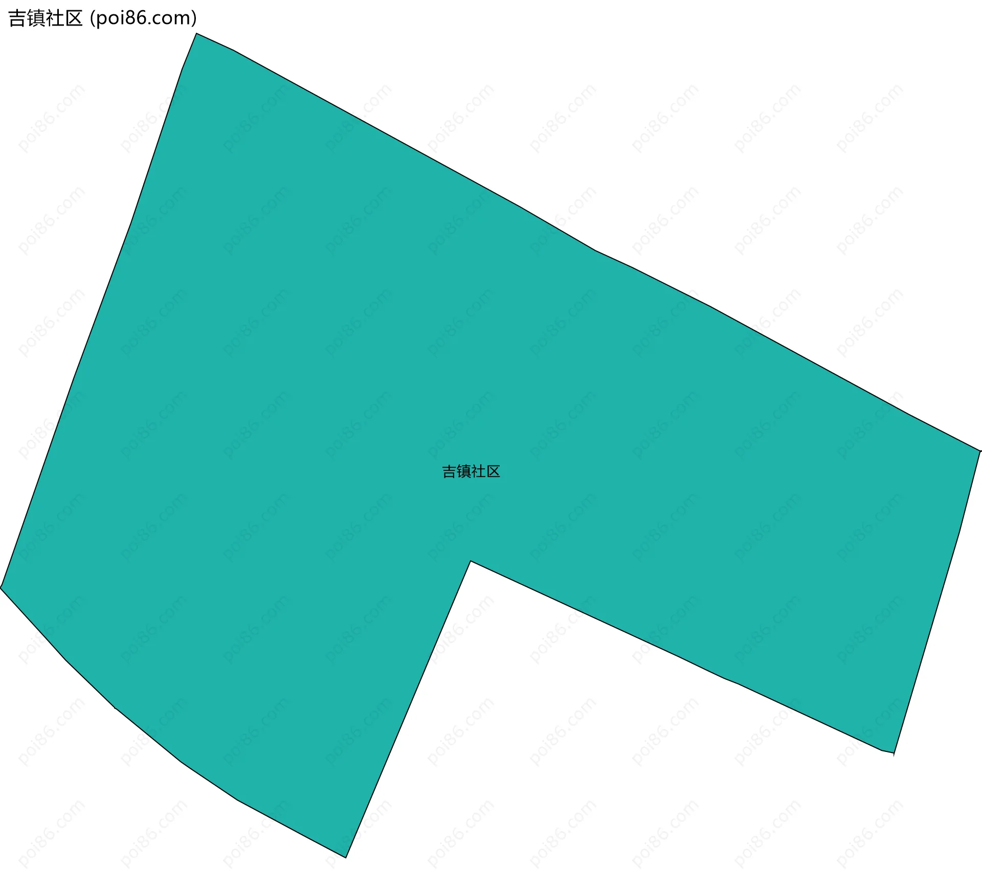 吉镇社区边界地图