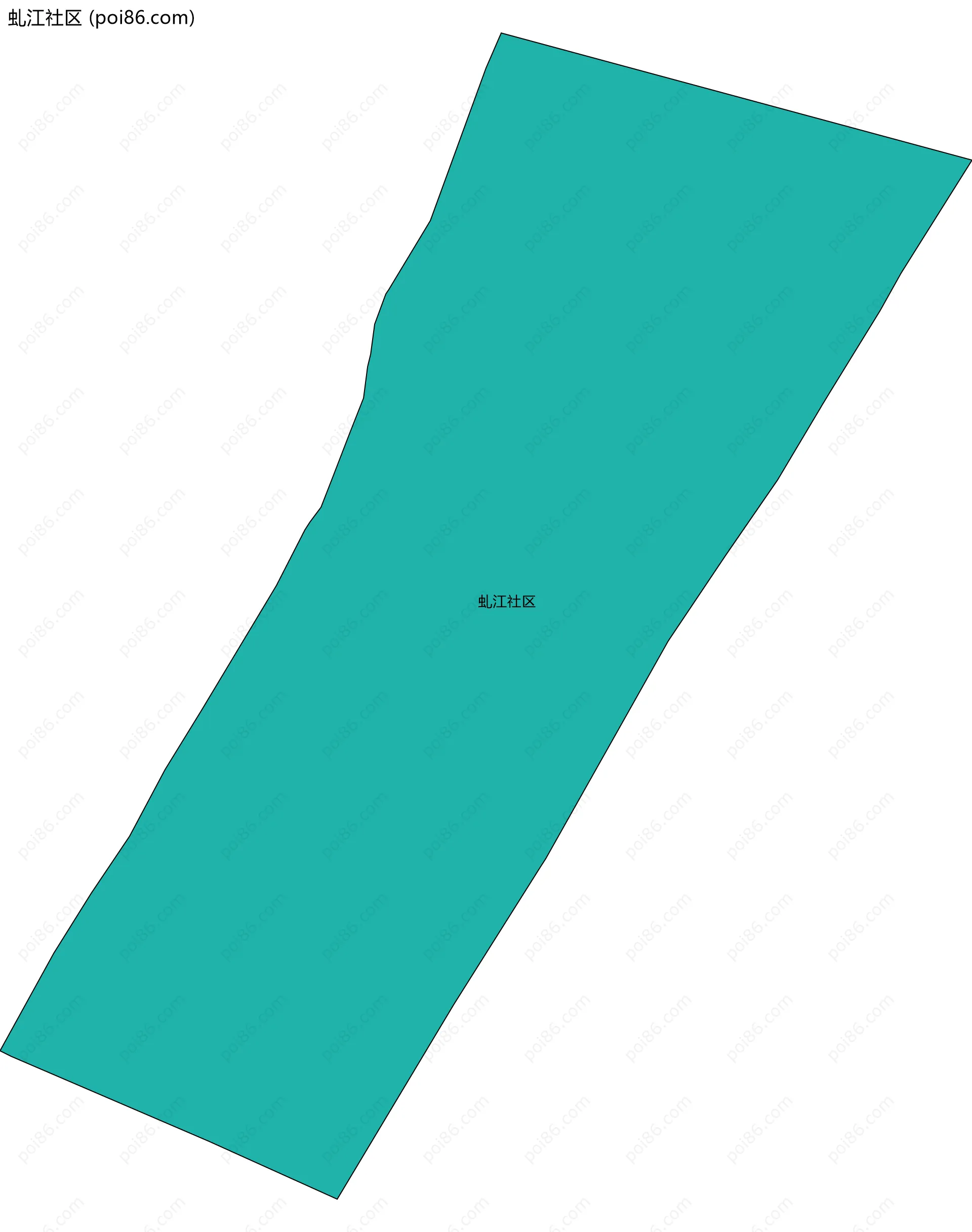 虬江社区边界地图