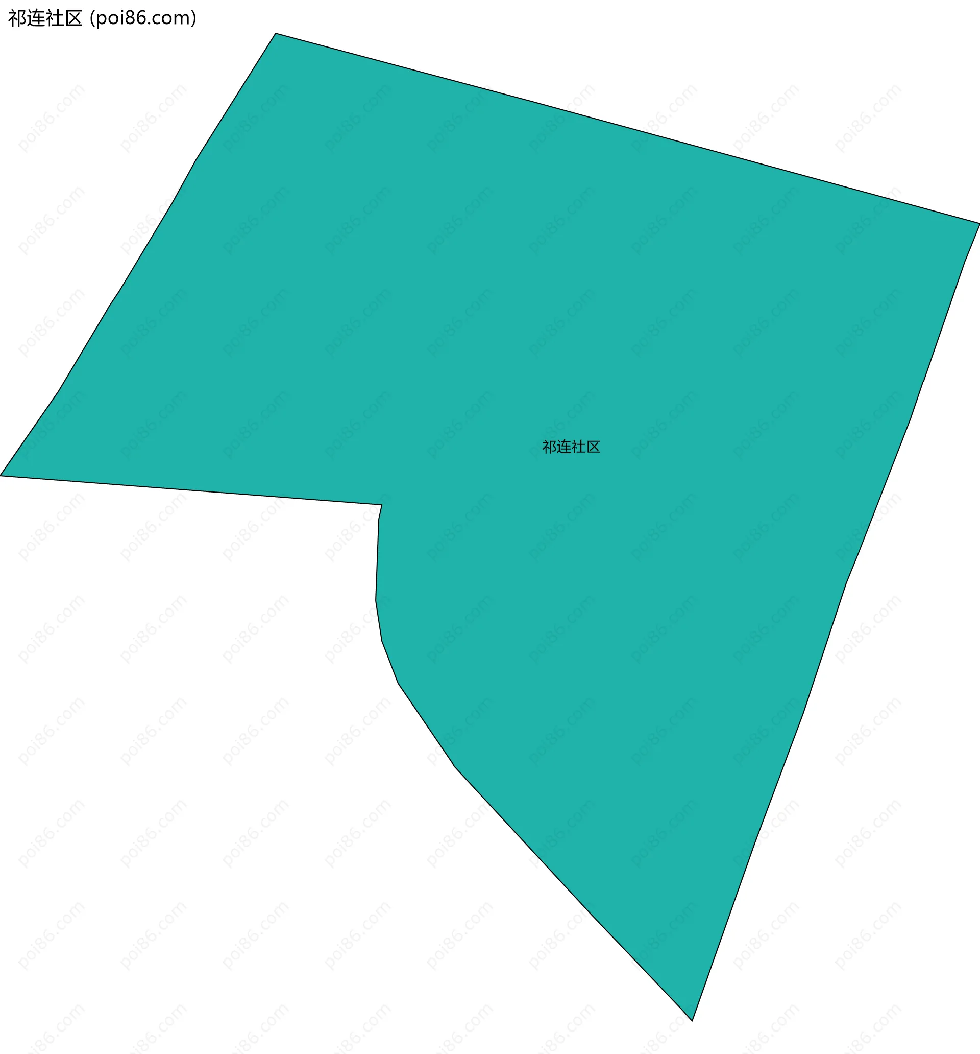 祁连社区边界地图