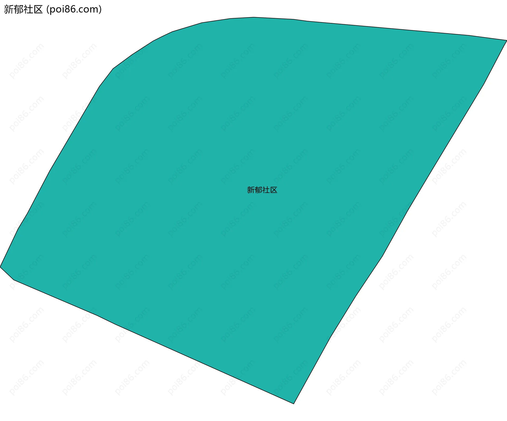 新郁社区边界地图