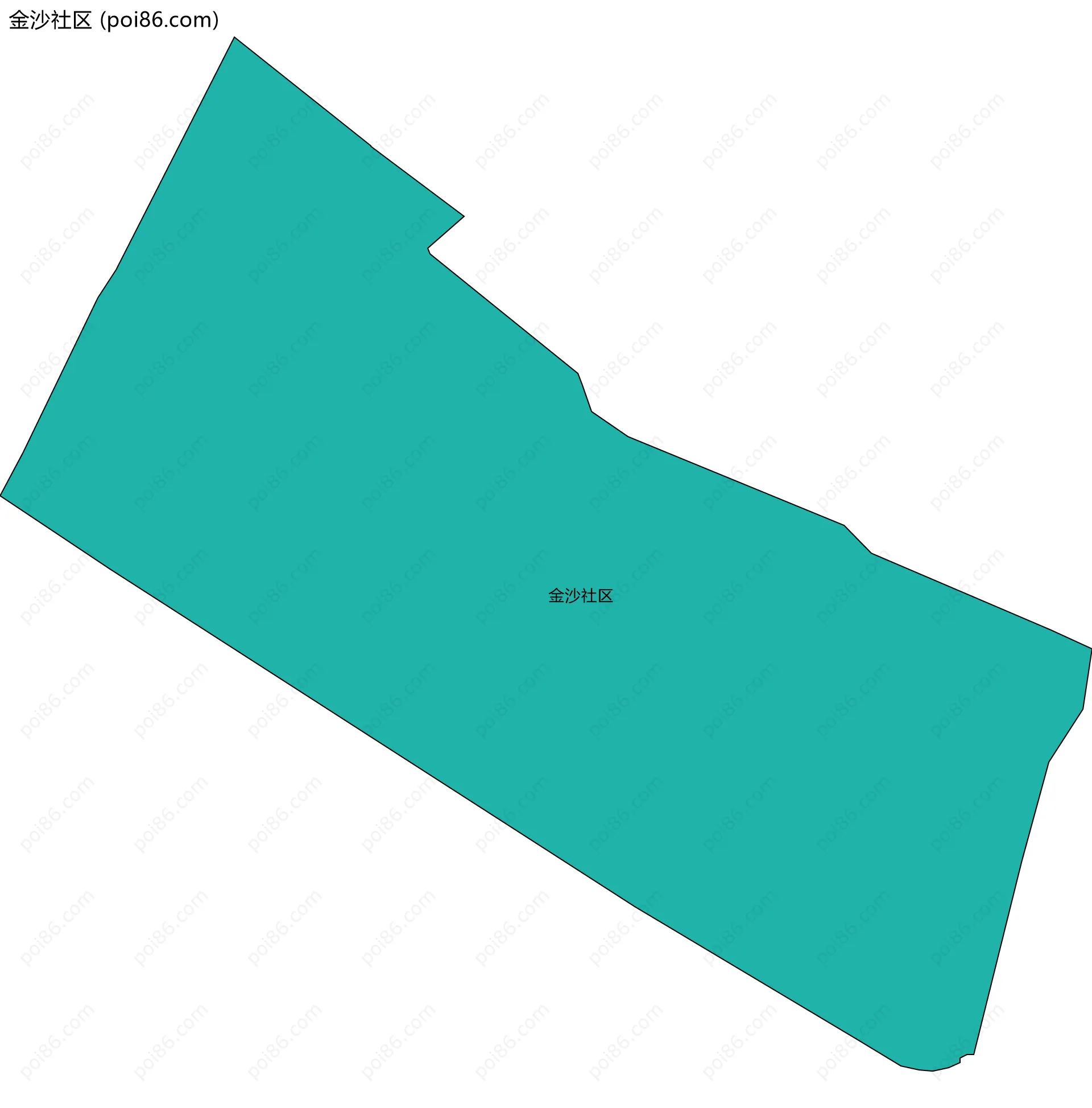 金沙社区边界地图