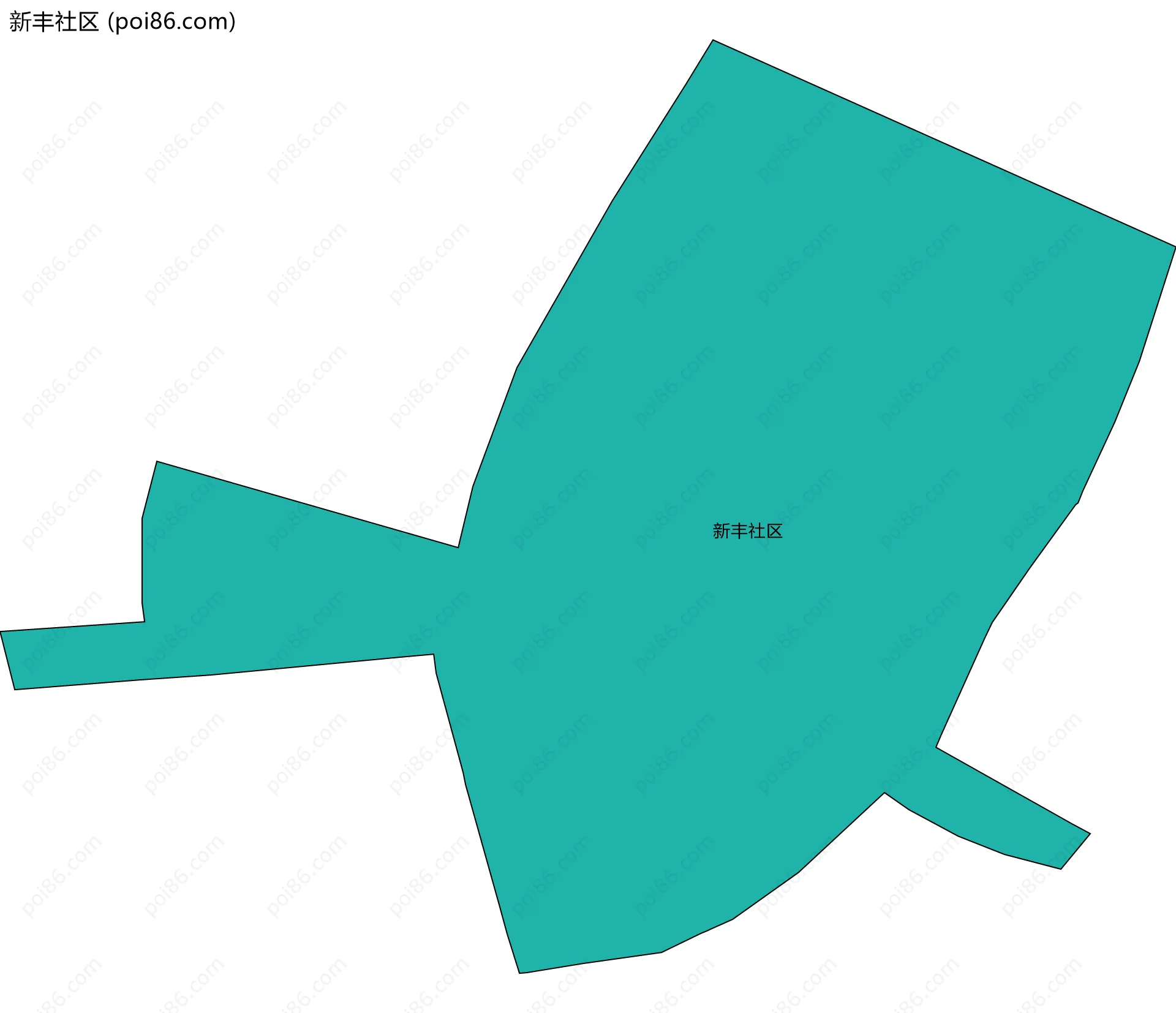新丰社区边界地图