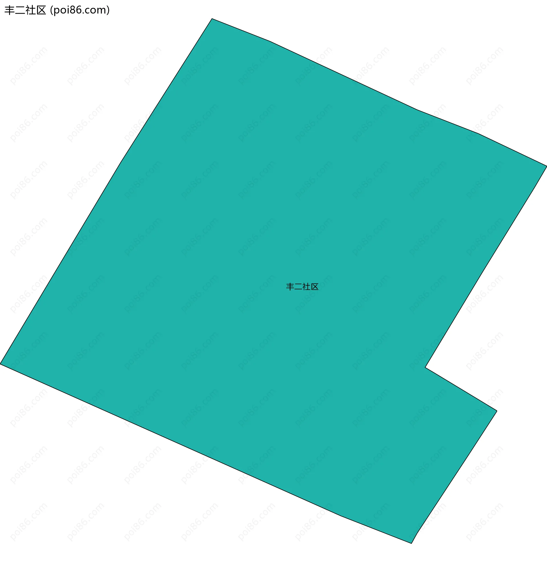 丰二社区边界地图