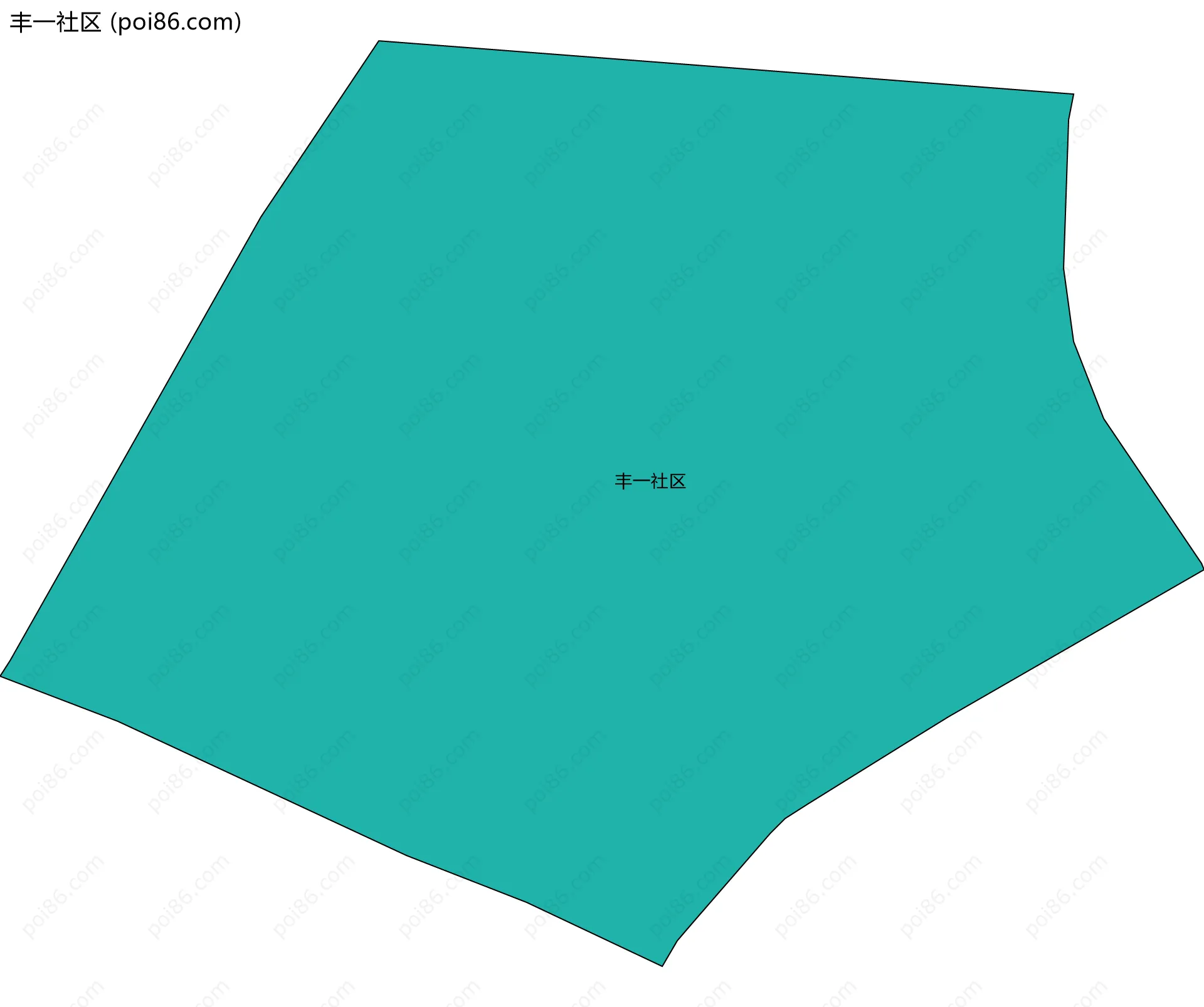 丰一社区边界地图