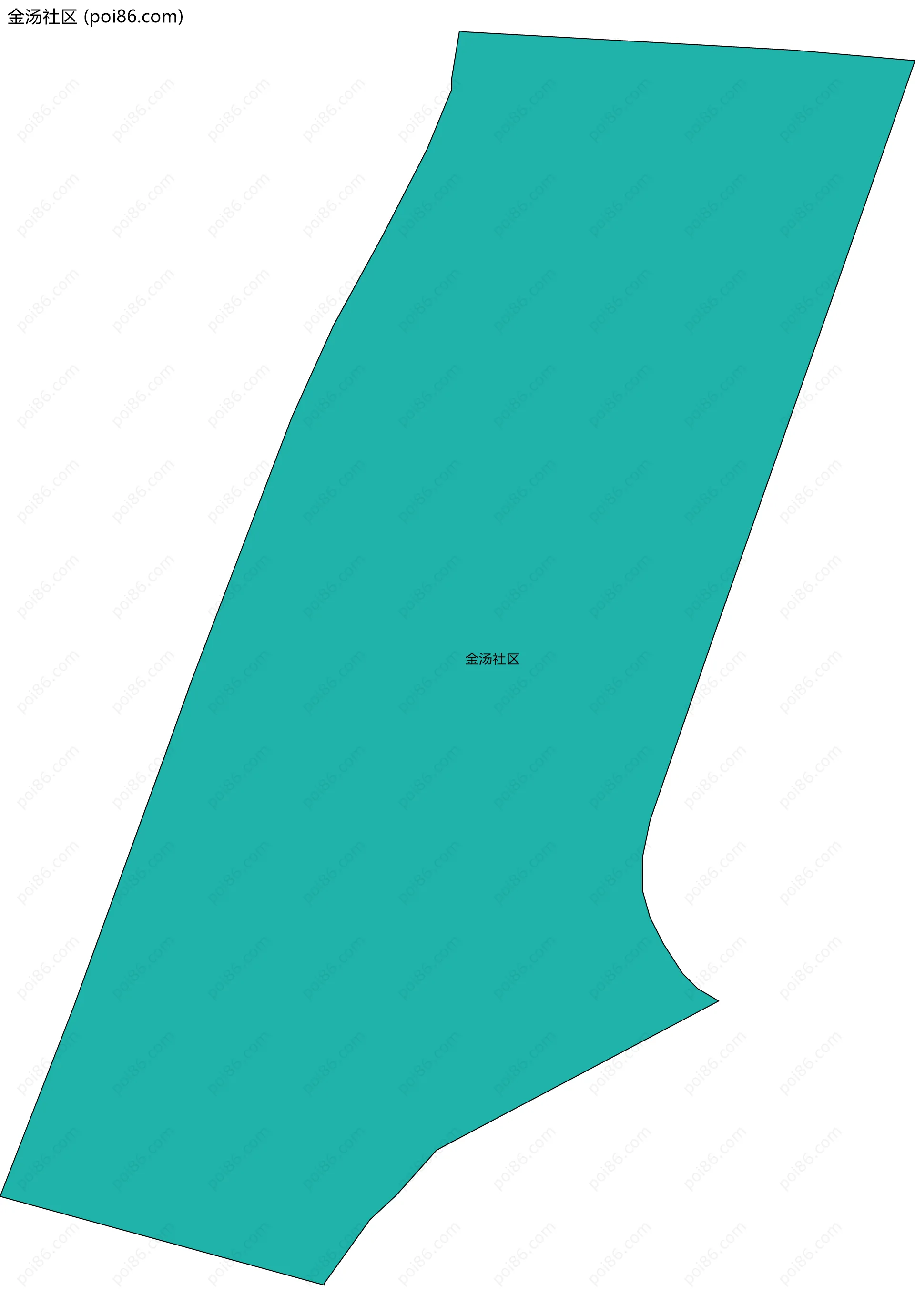 金汤社区边界地图