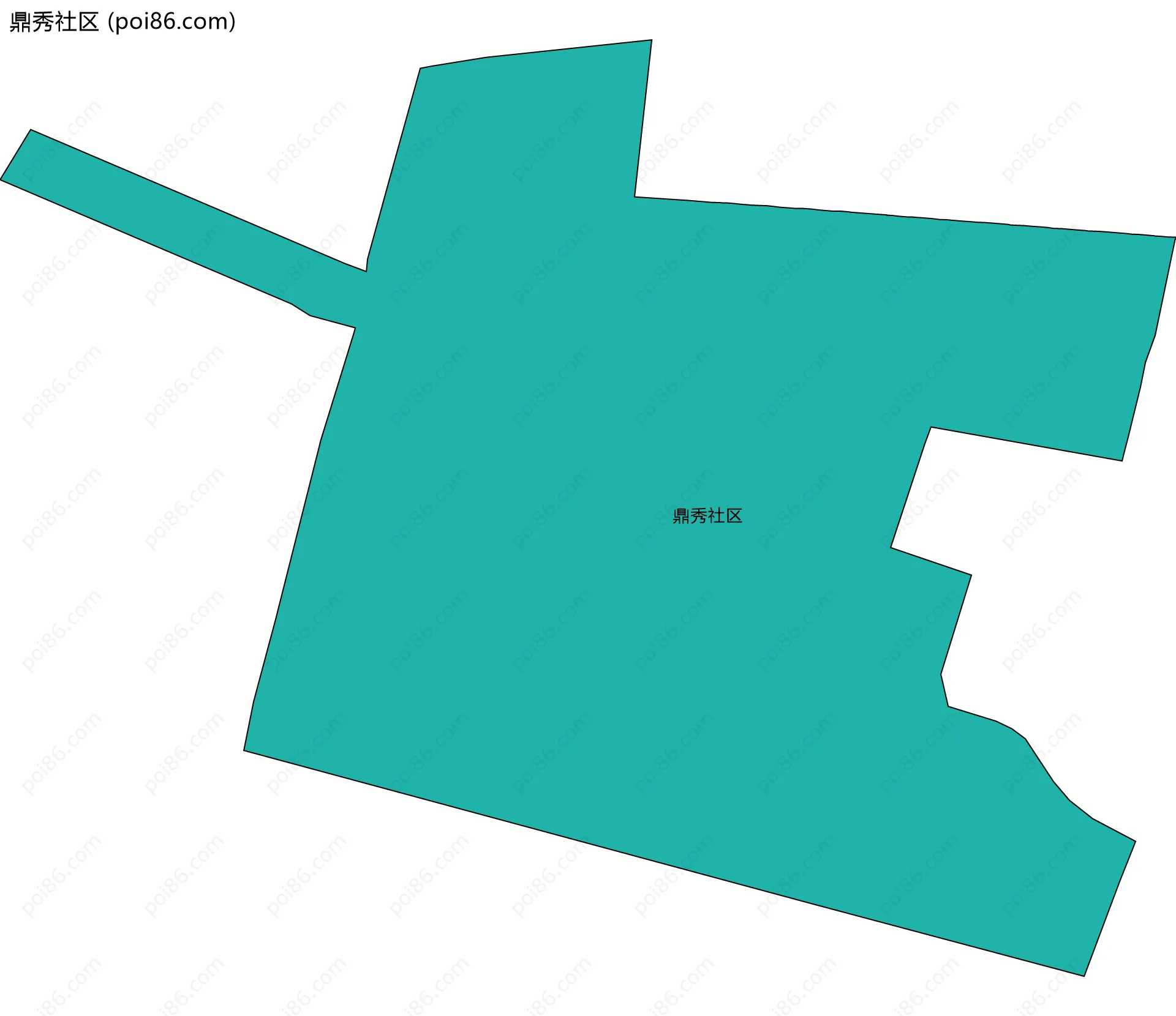 鼎秀社区边界地图