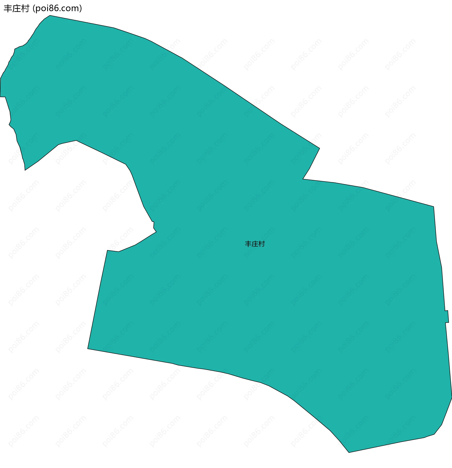 丰庄村边界地图