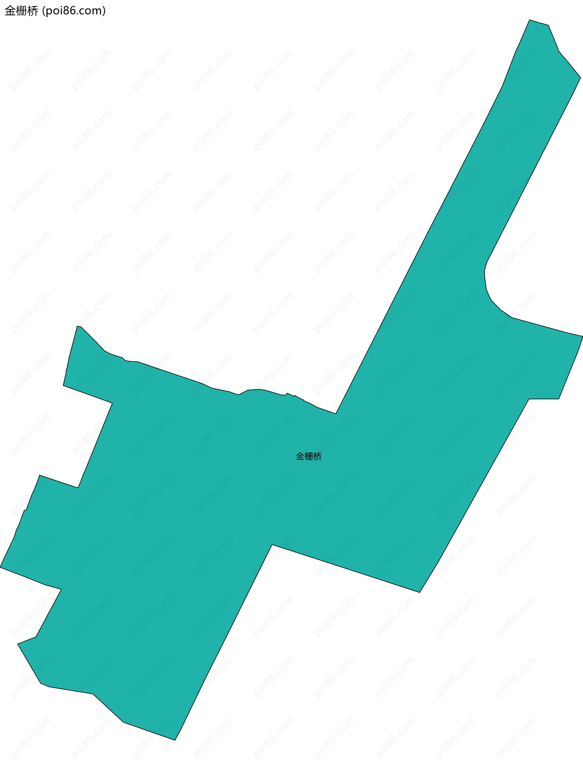 金栅桥边界地图