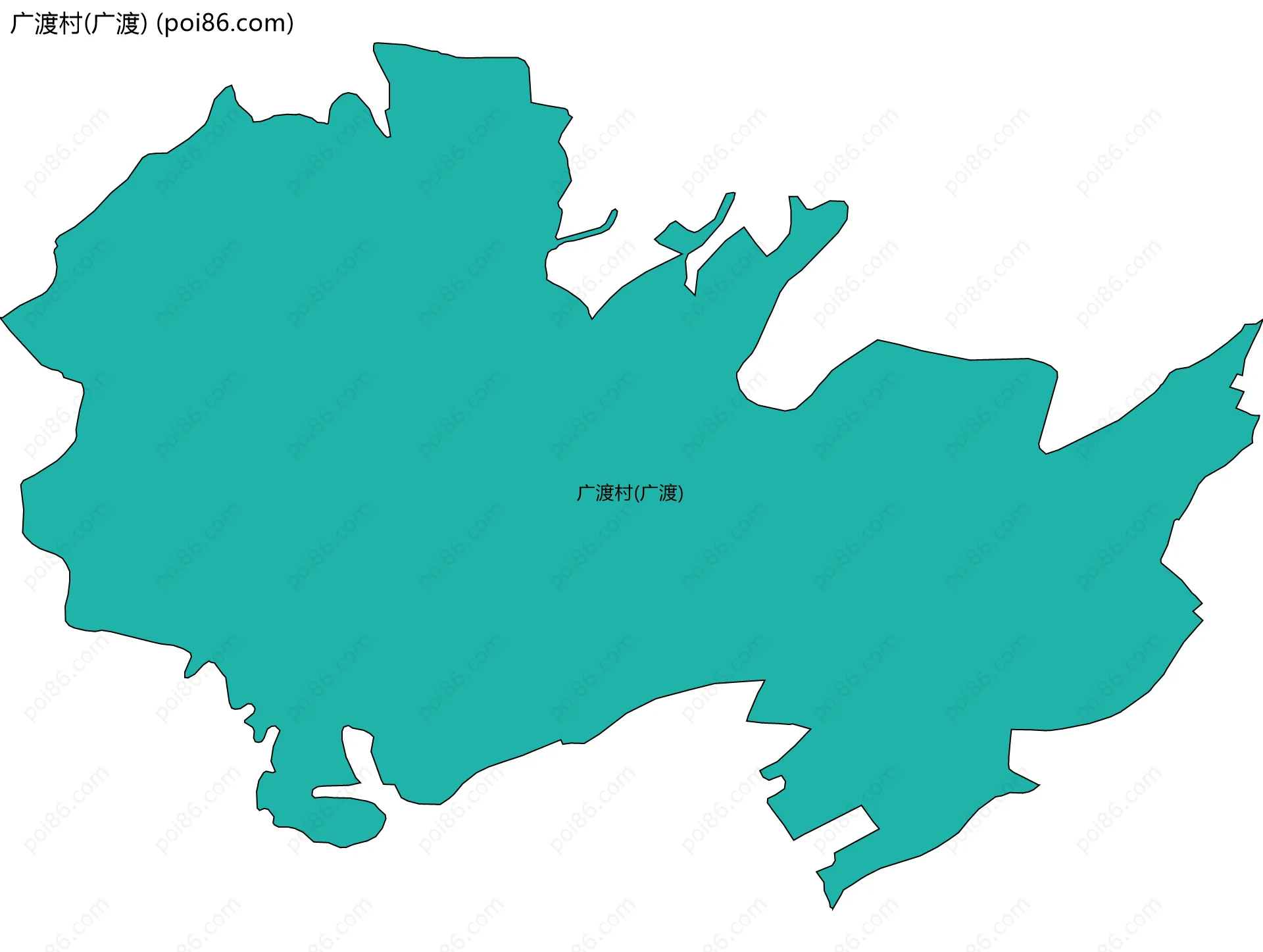 广渡村(广渡)边界地图