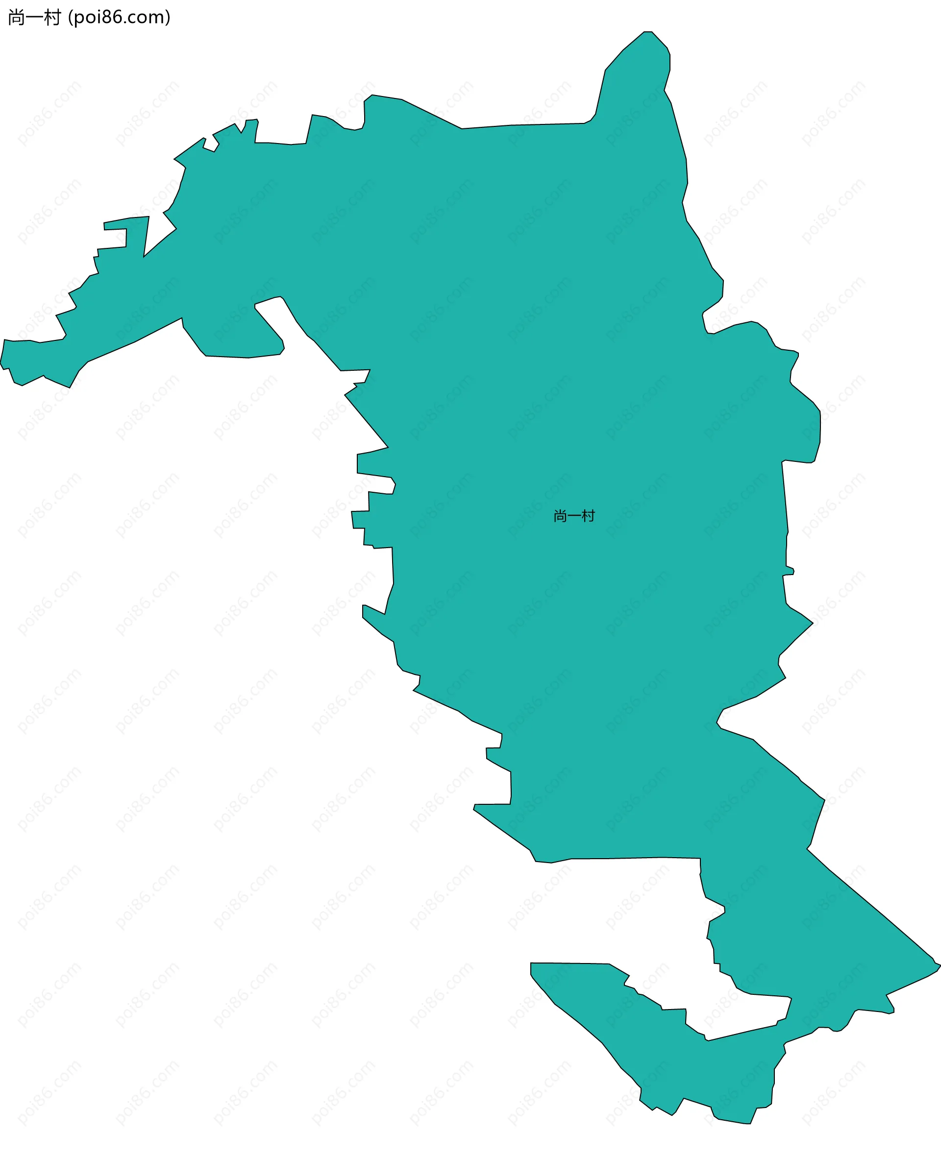 尚一村边界地图