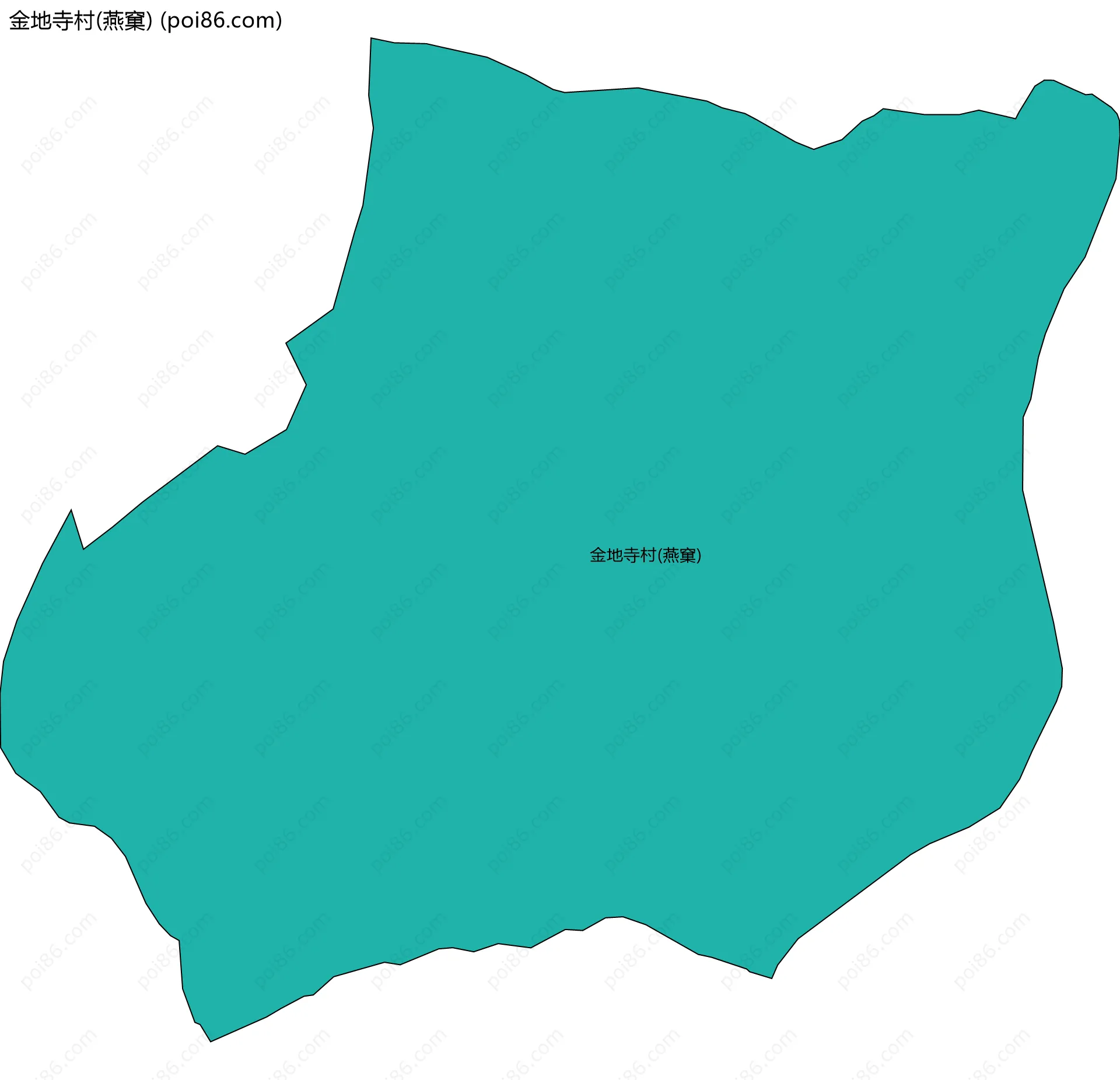 金地寺村(燕窠)边界地图