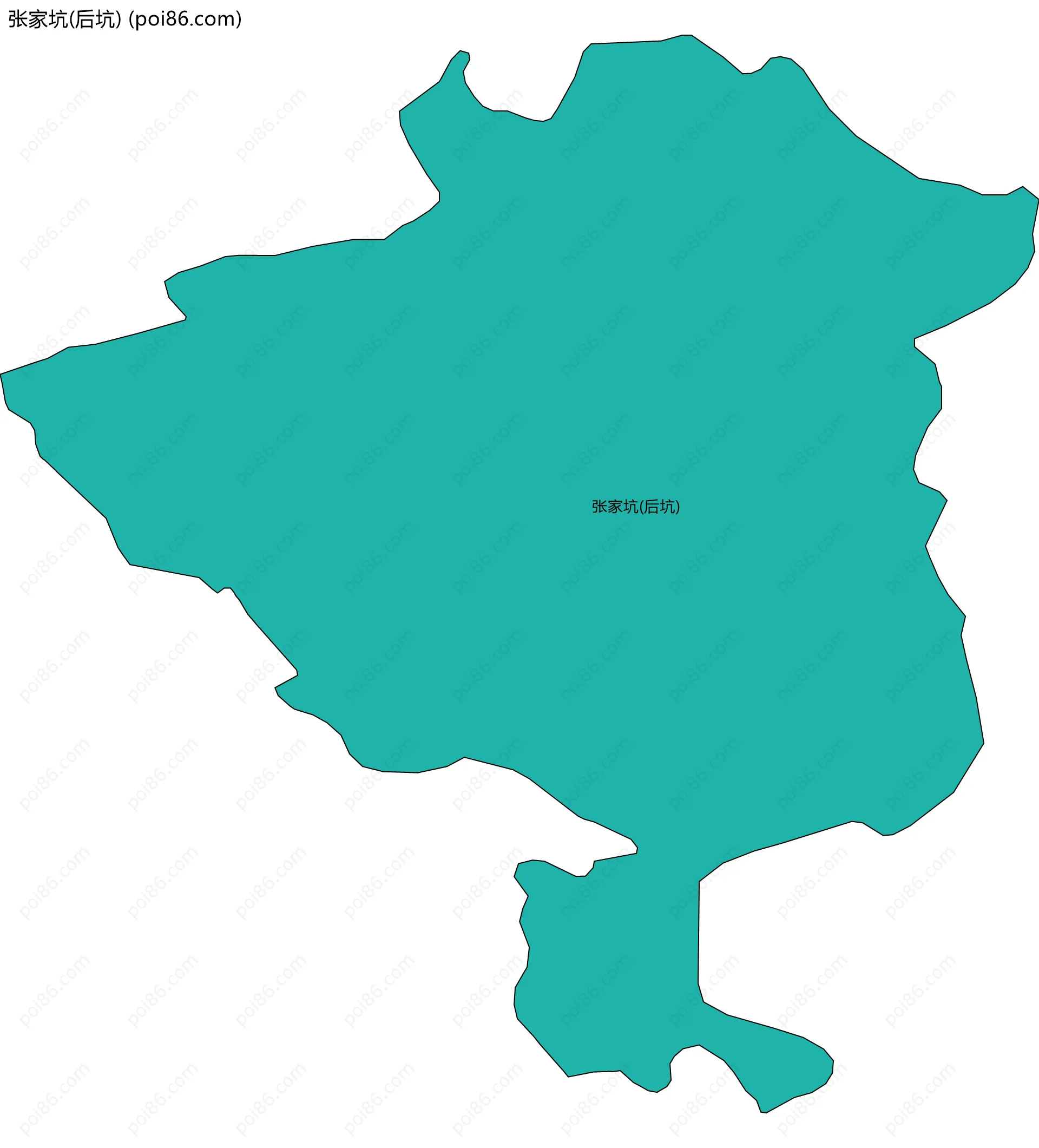 张家坑(后坑)边界地图