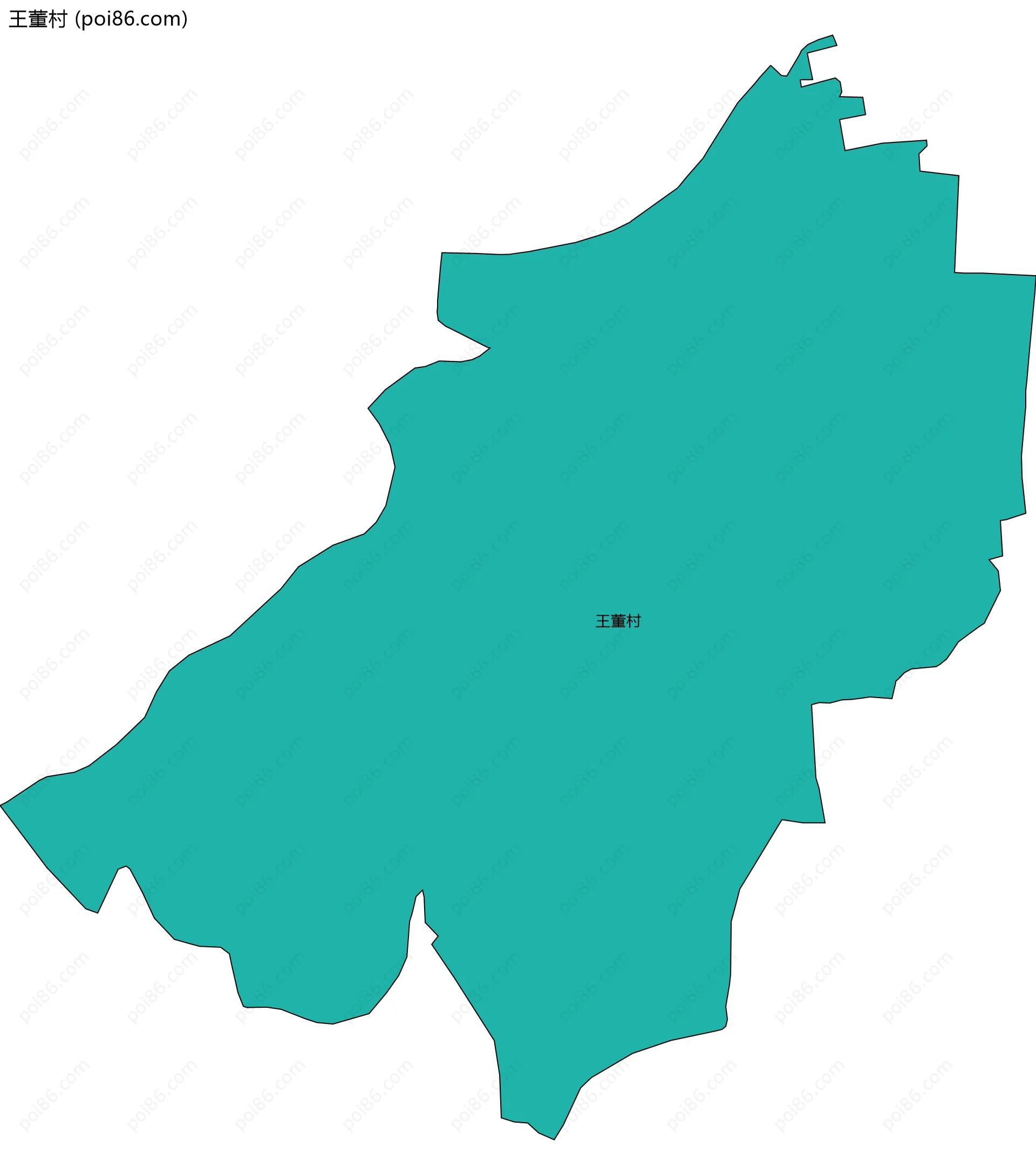 王董村边界地图