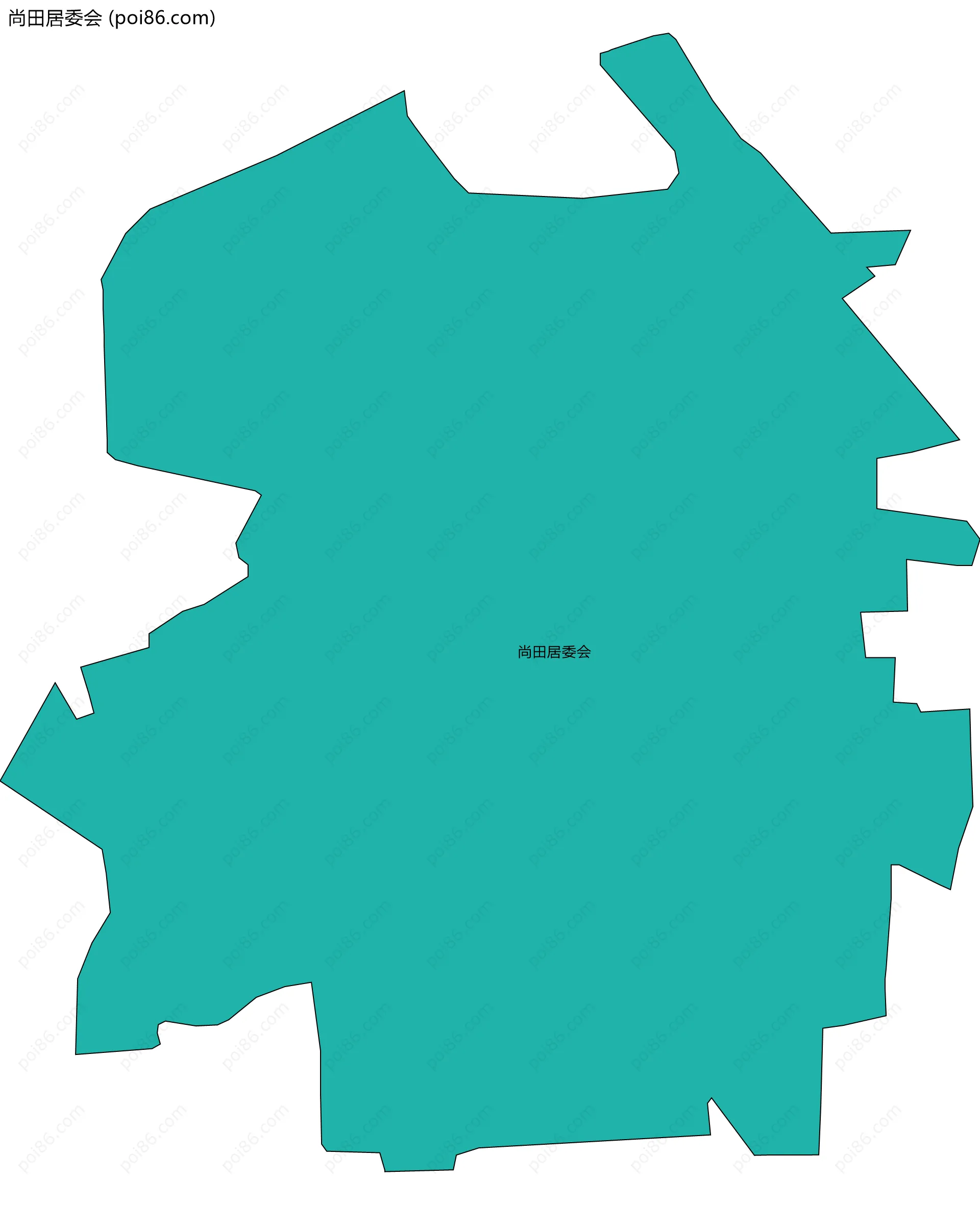 尚田居委会边界地图