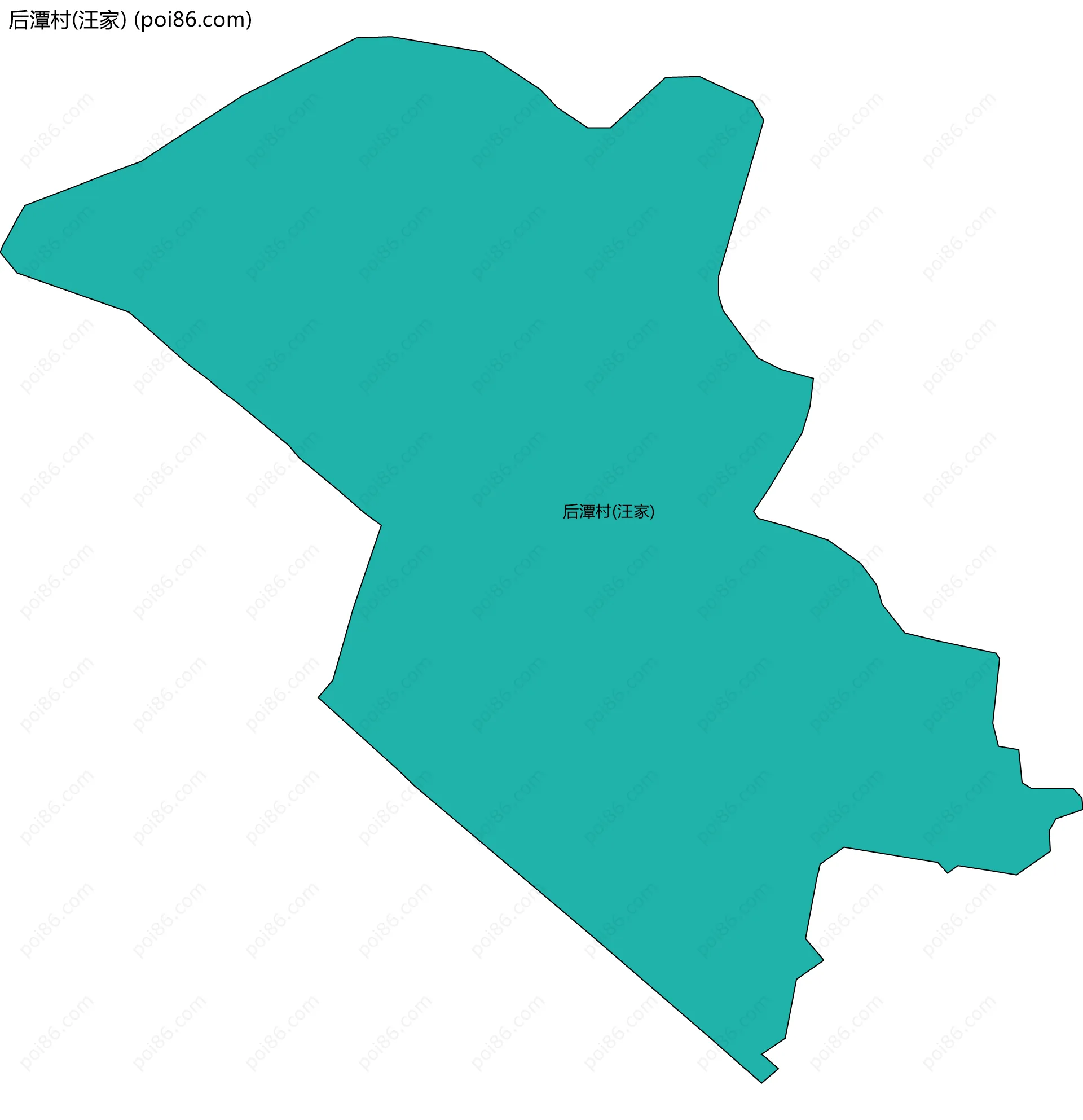 后潭村(汪家)边界地图