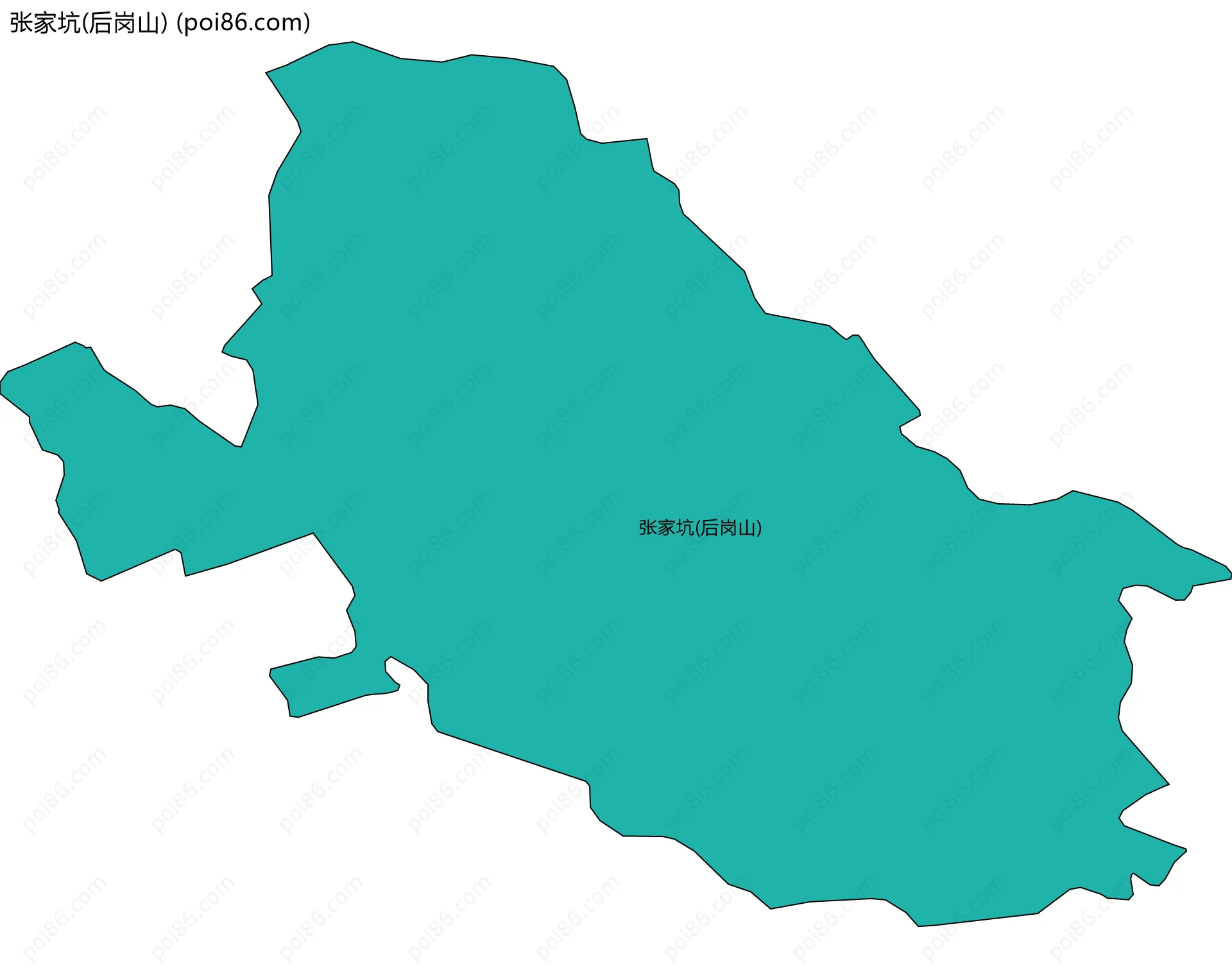 张家坑(后岗山)边界地图