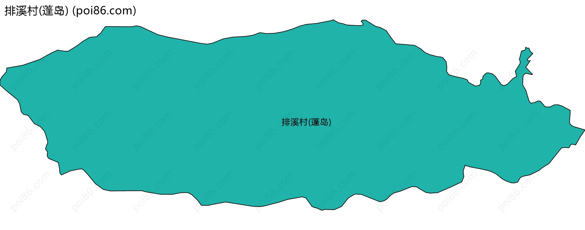 排溪村(蓬岛)边界地图