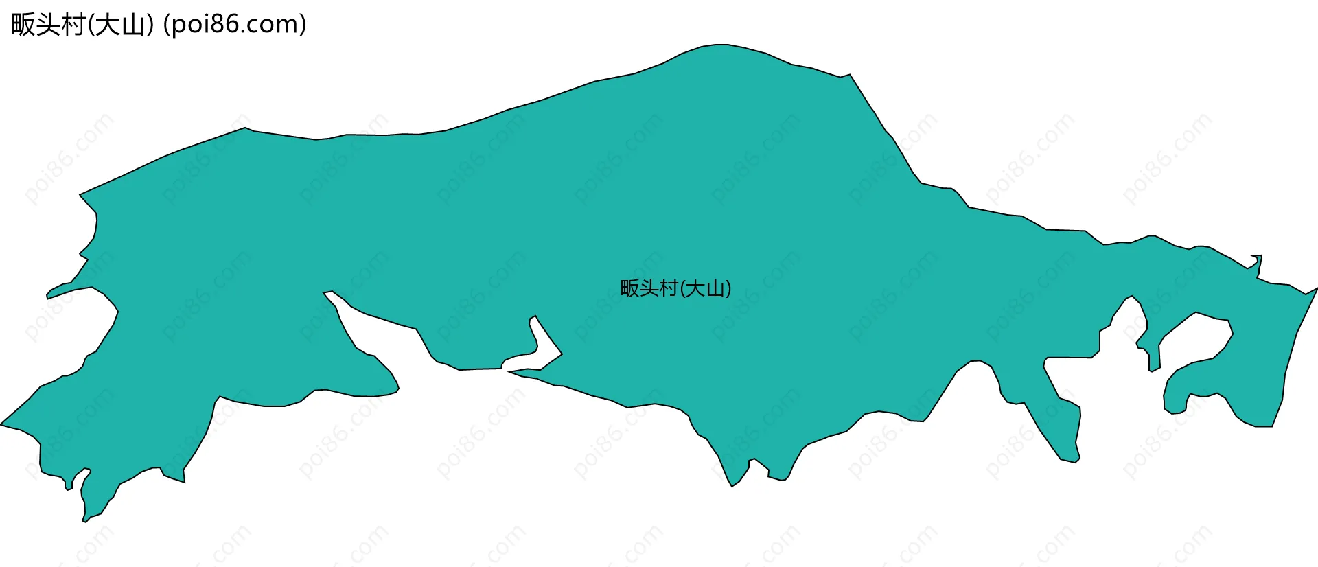 畈头村(大山)边界地图