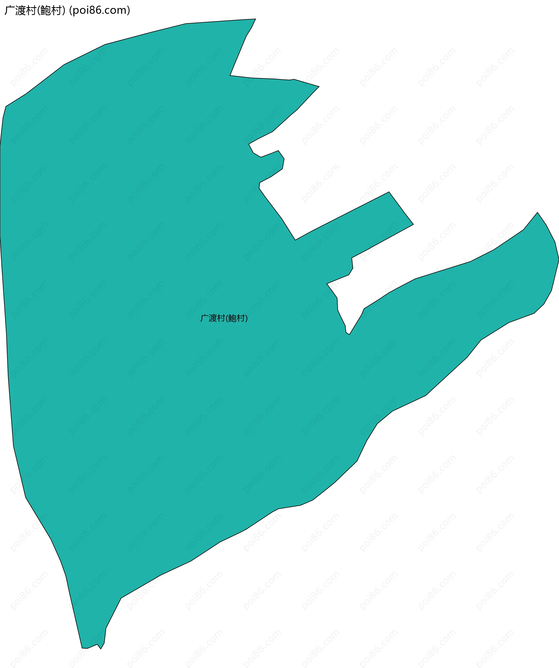 广渡村(鲍村)边界地图