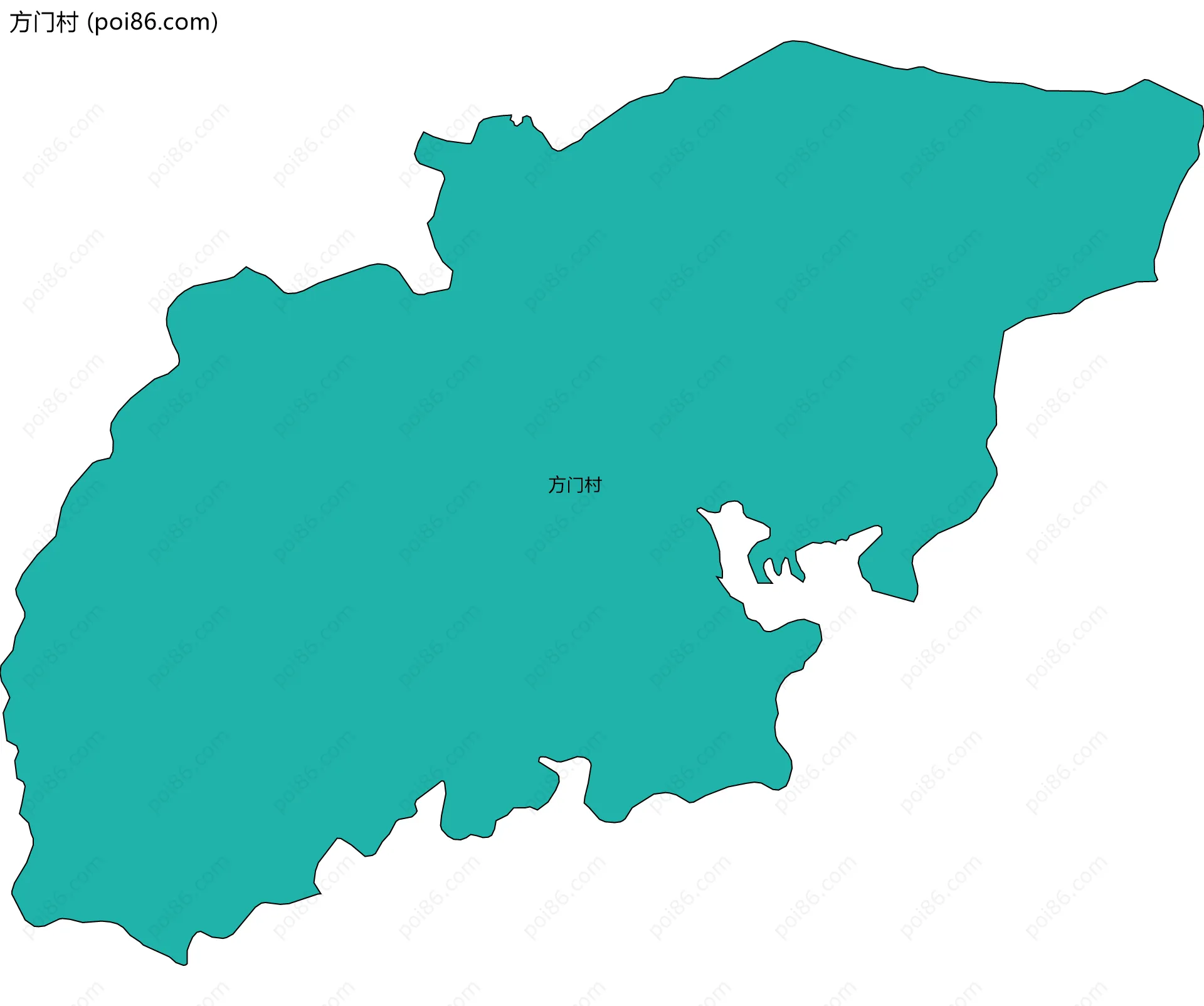 方门村边界地图