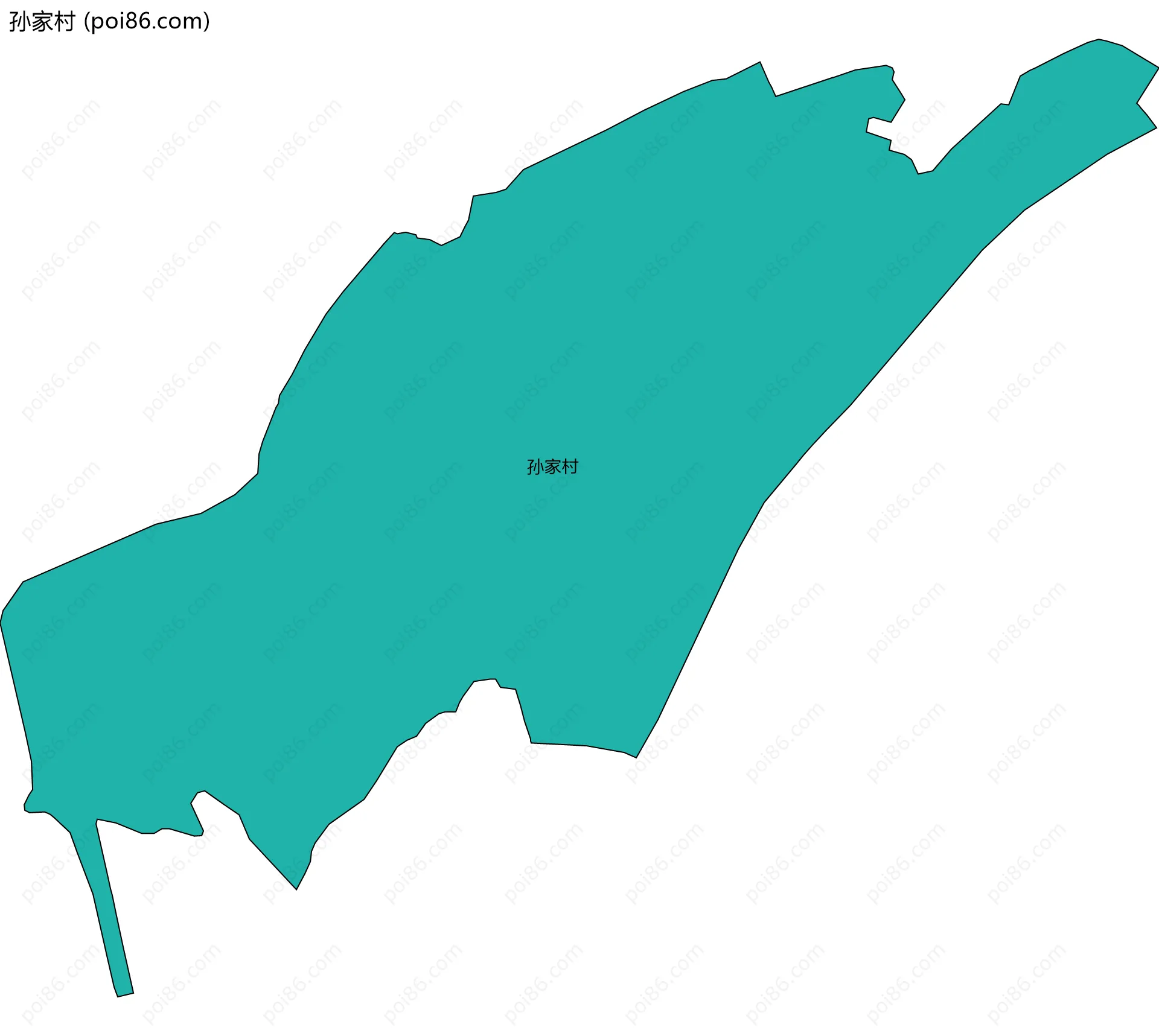 孙家村边界地图